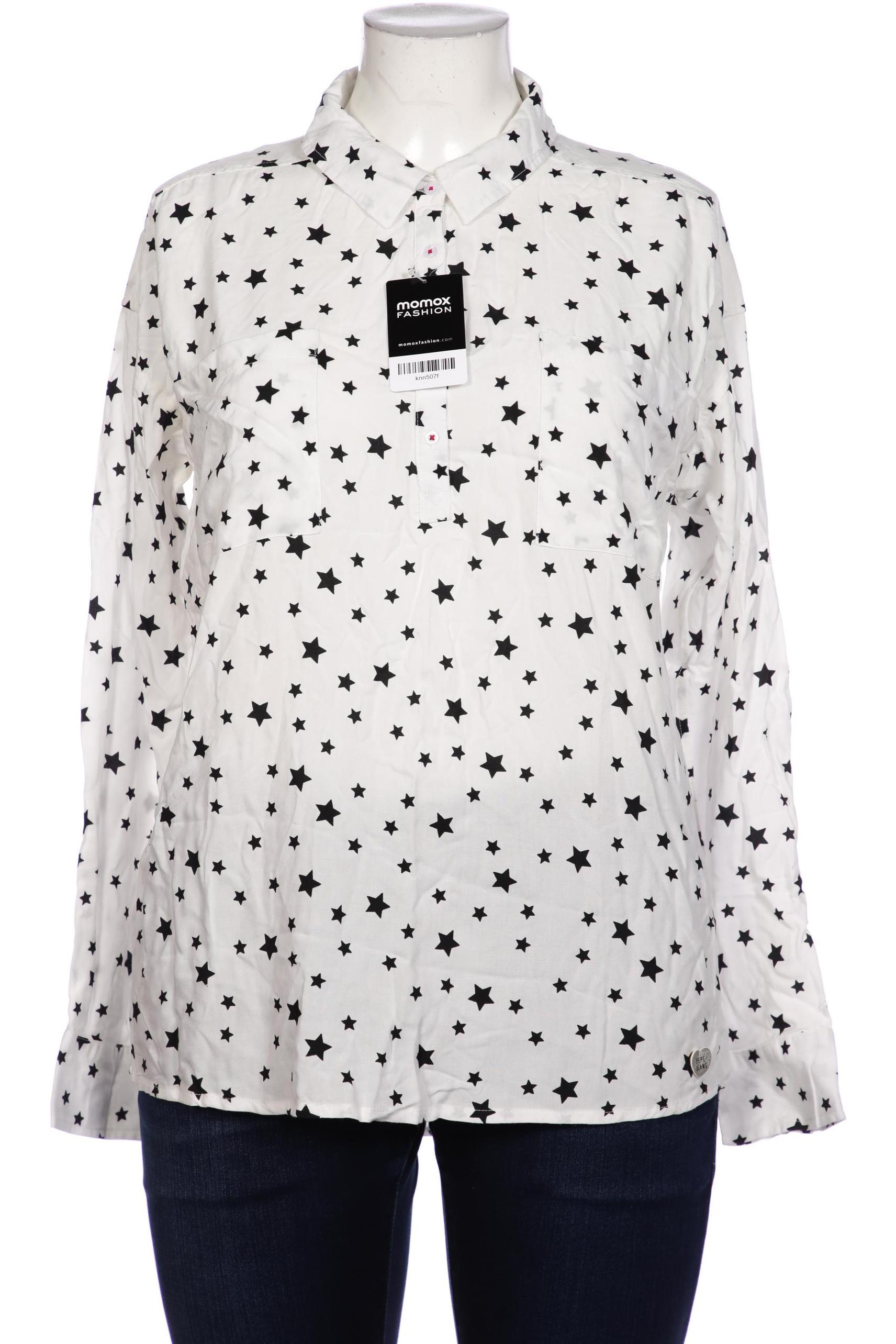 

Pepe Jeans Damen Bluse, weiß, Gr. 18