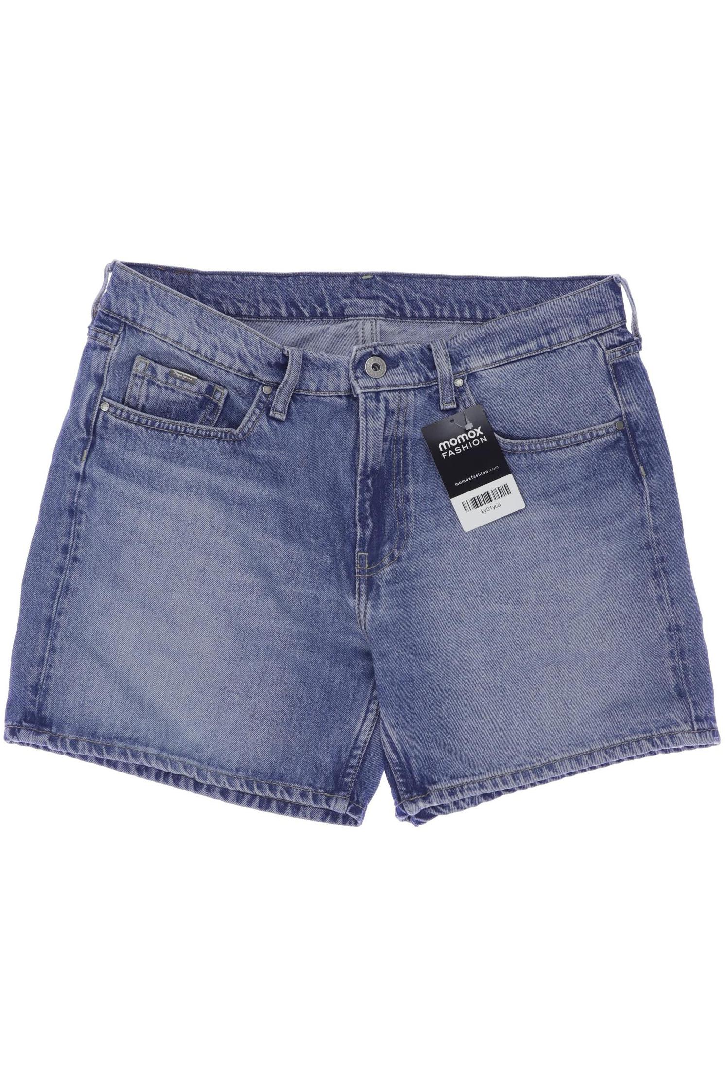 

Pepe Jeans Damen Shorts, blau, Gr. 28