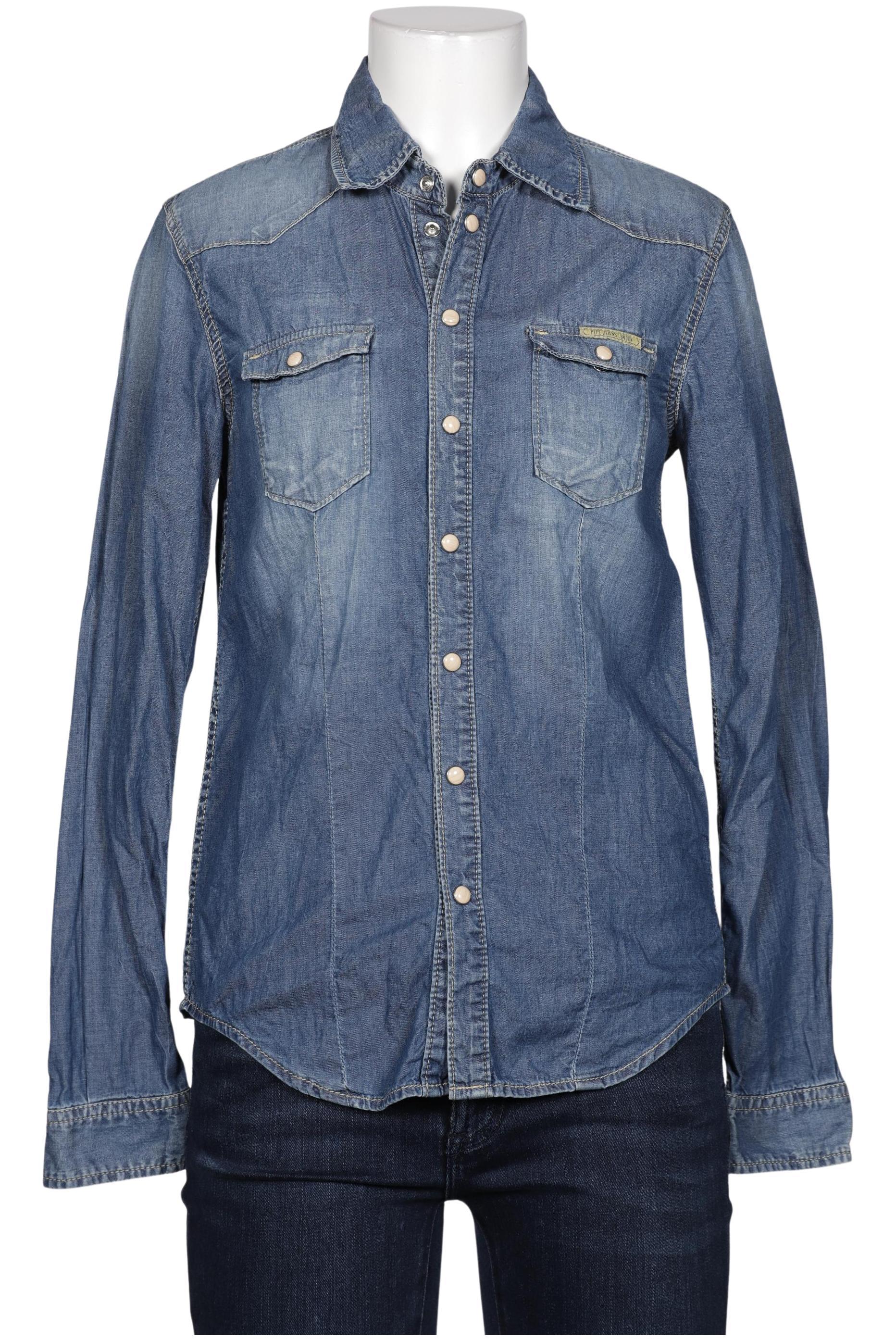 

Pepe Jeans Damen Bluse, blau, Gr. 36