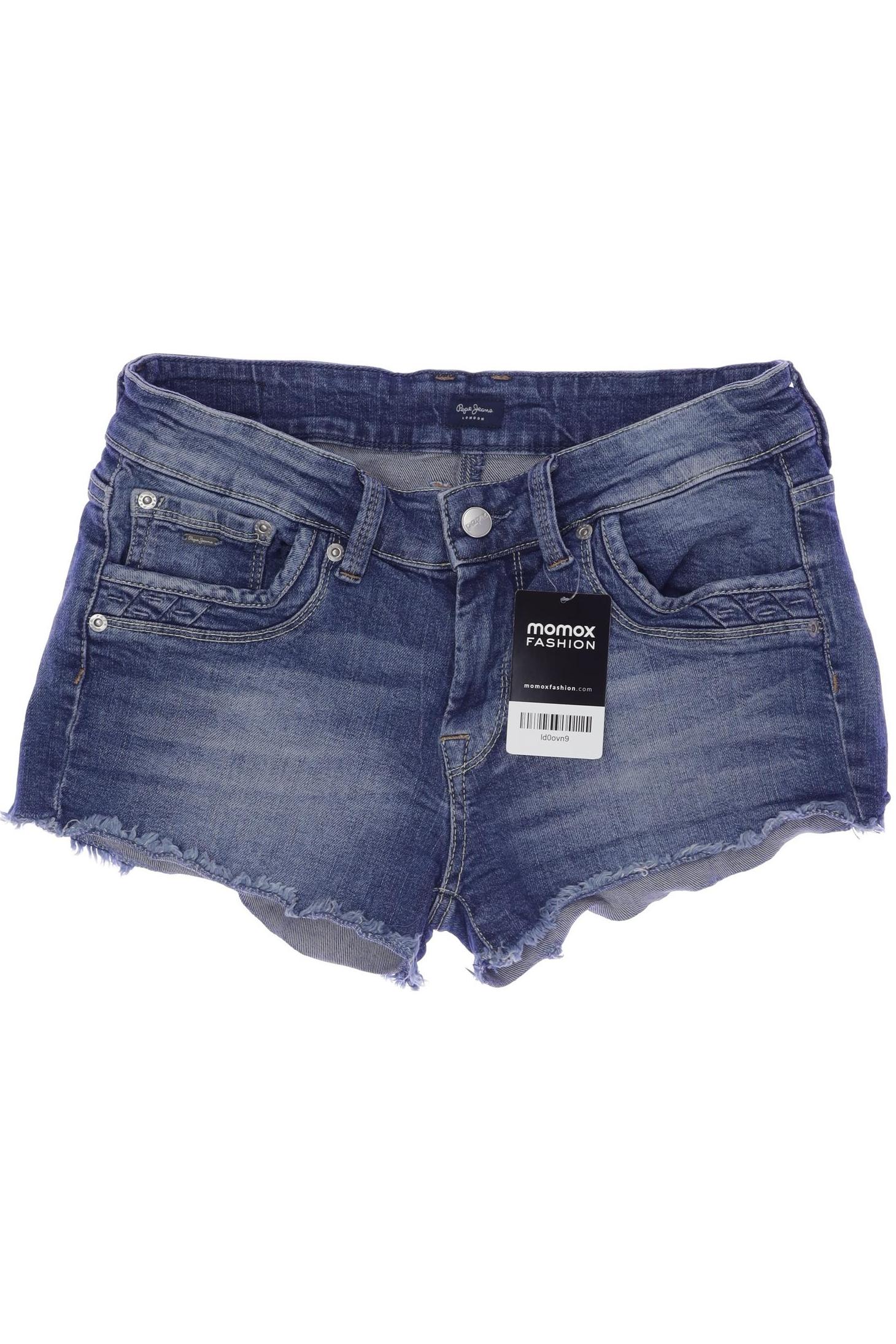 

Pepe Jeans Damen Shorts, blau, Gr. 28
