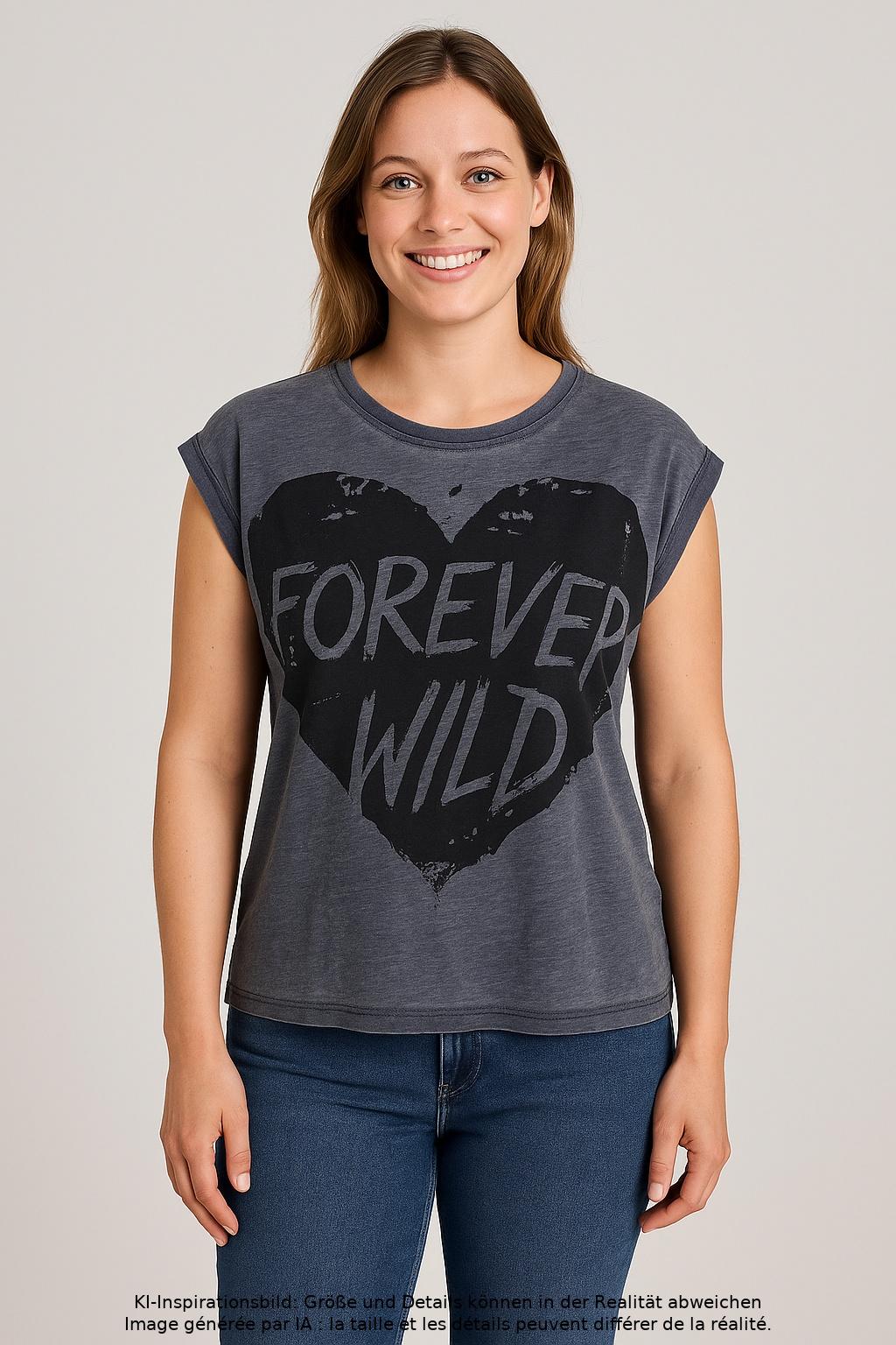 

Pepe Jeans Damen T-Shirt, grau, Gr. 44