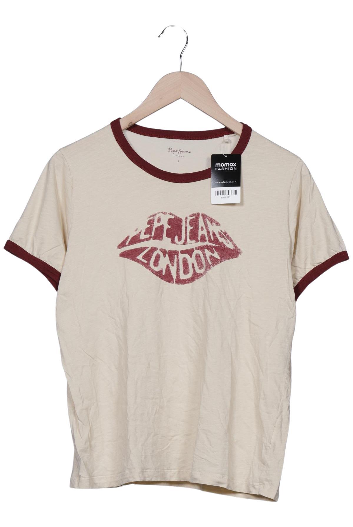

Pepe Jeans Damen T-Shirt, beige, Gr. 42