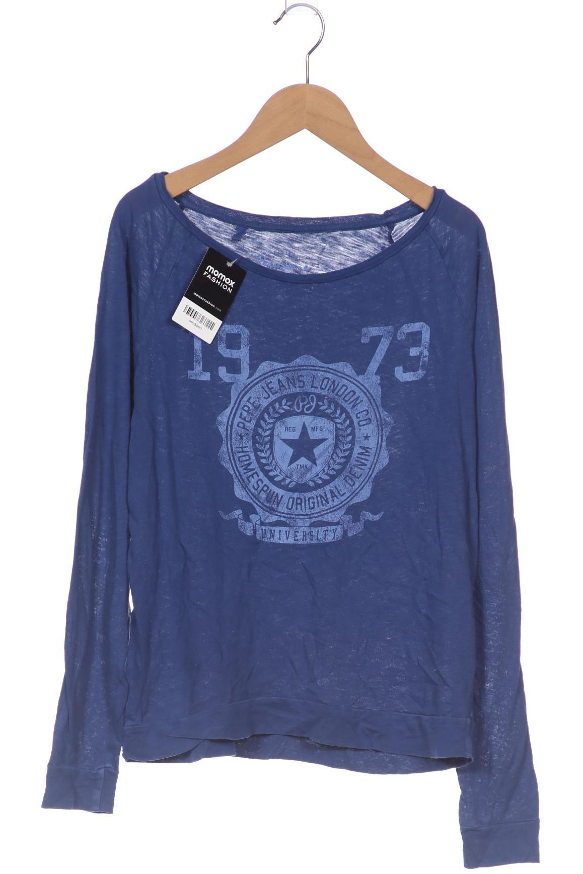 

Pepe Jeans Damen Langarmshirt, blau, Gr. 34