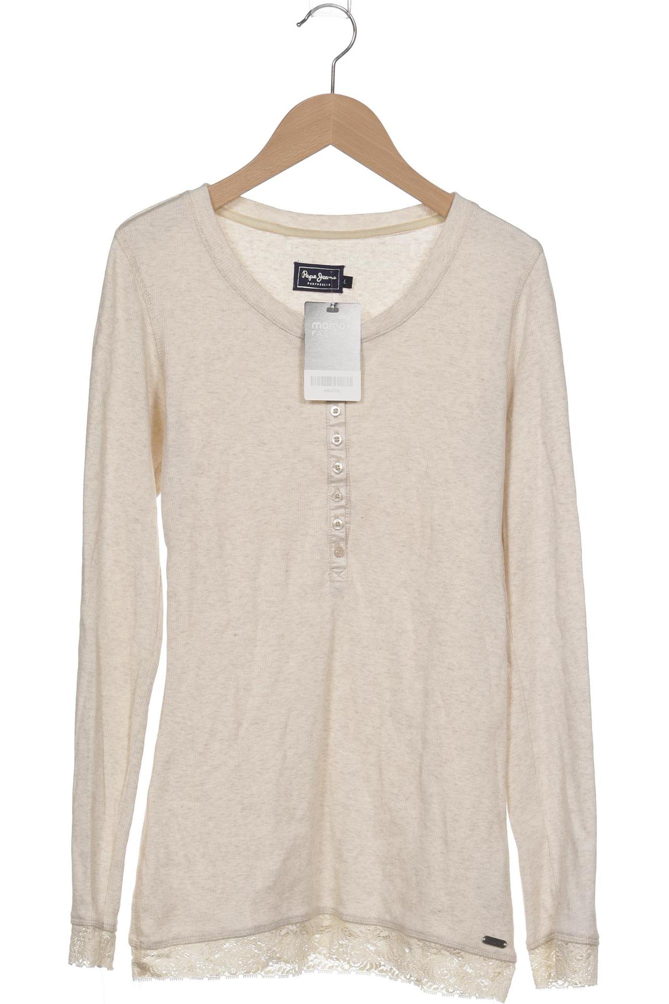 

Pepe Jeans Damen Langarmshirt, beige, Gr. 42