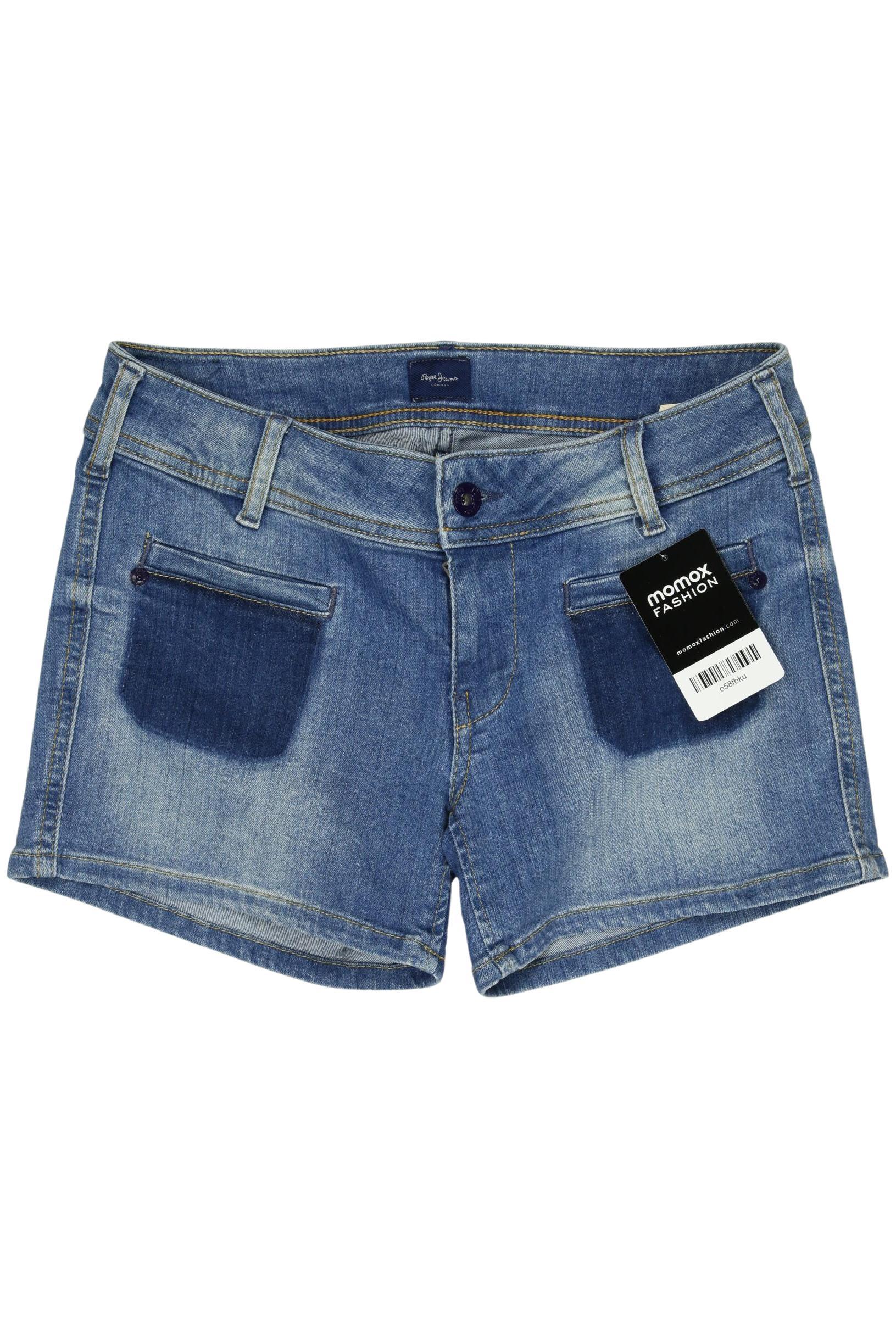

Pepe Jeans Damen Shorts, blau, Gr. 28