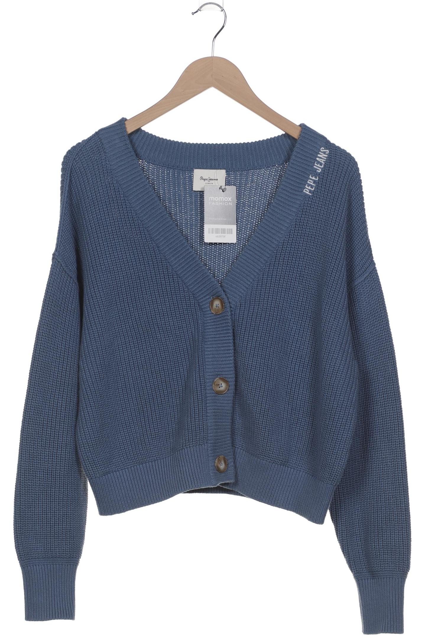 

Pepe Jeans Damen Strickjacke, blau, Gr. 38