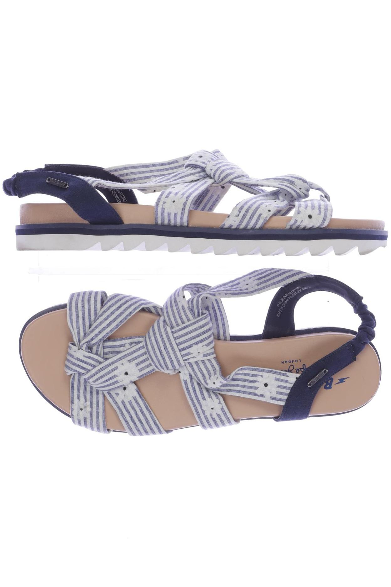 

Pepe Jeans Damen Sandale, blau, Gr. 38