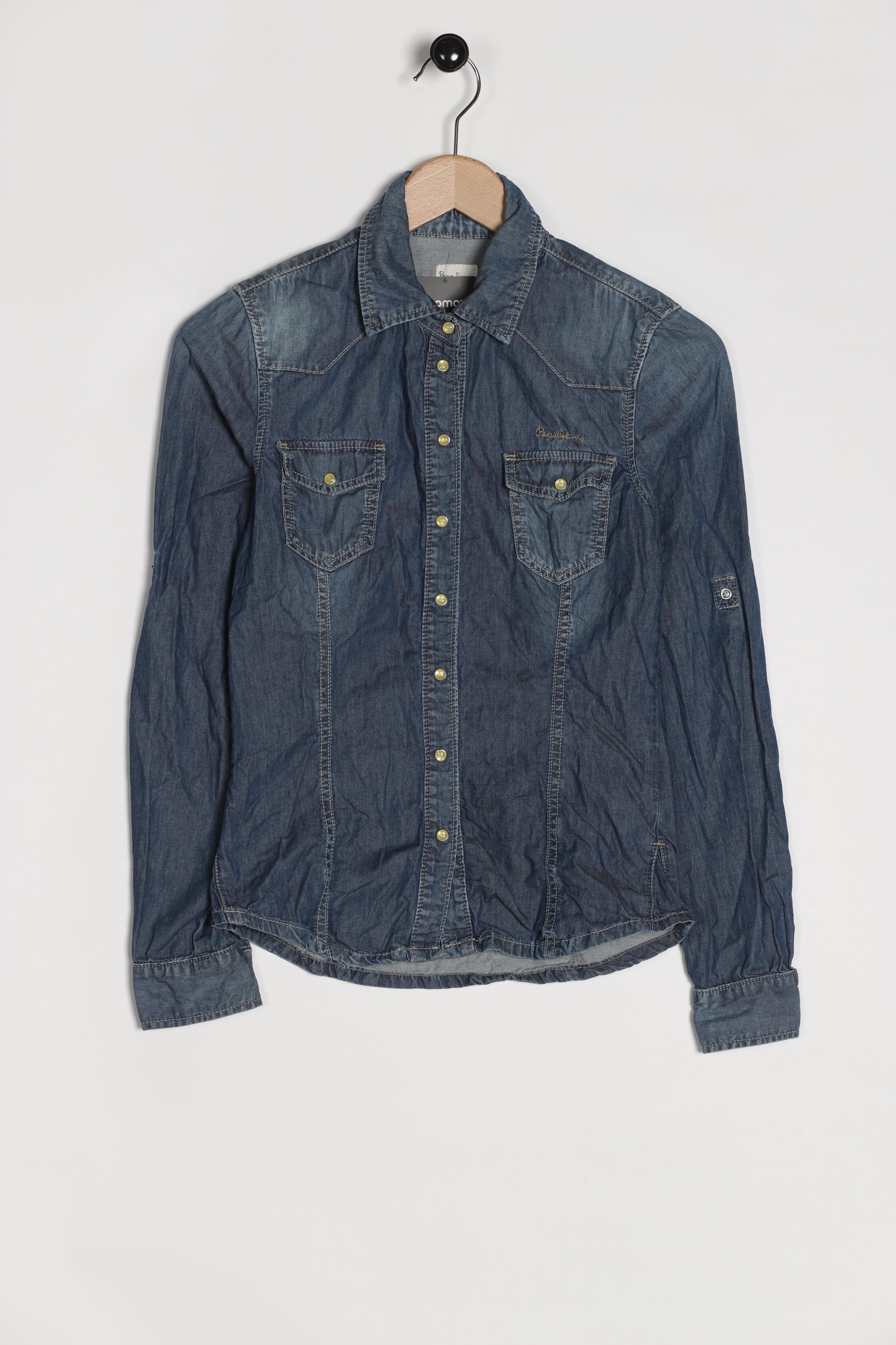 

Pepe Jeans Damen Bluse, blau