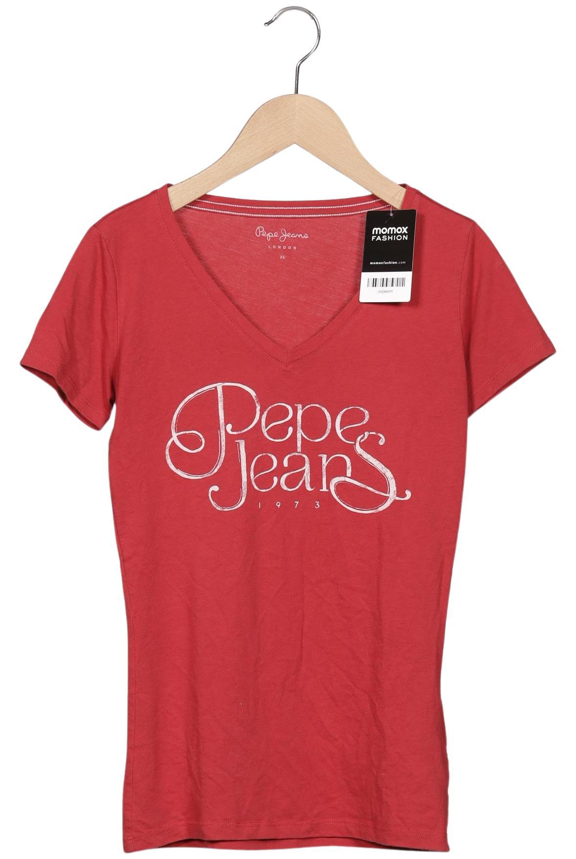 

Pepe Jeans Damen T-Shirt, rot, Gr. 34