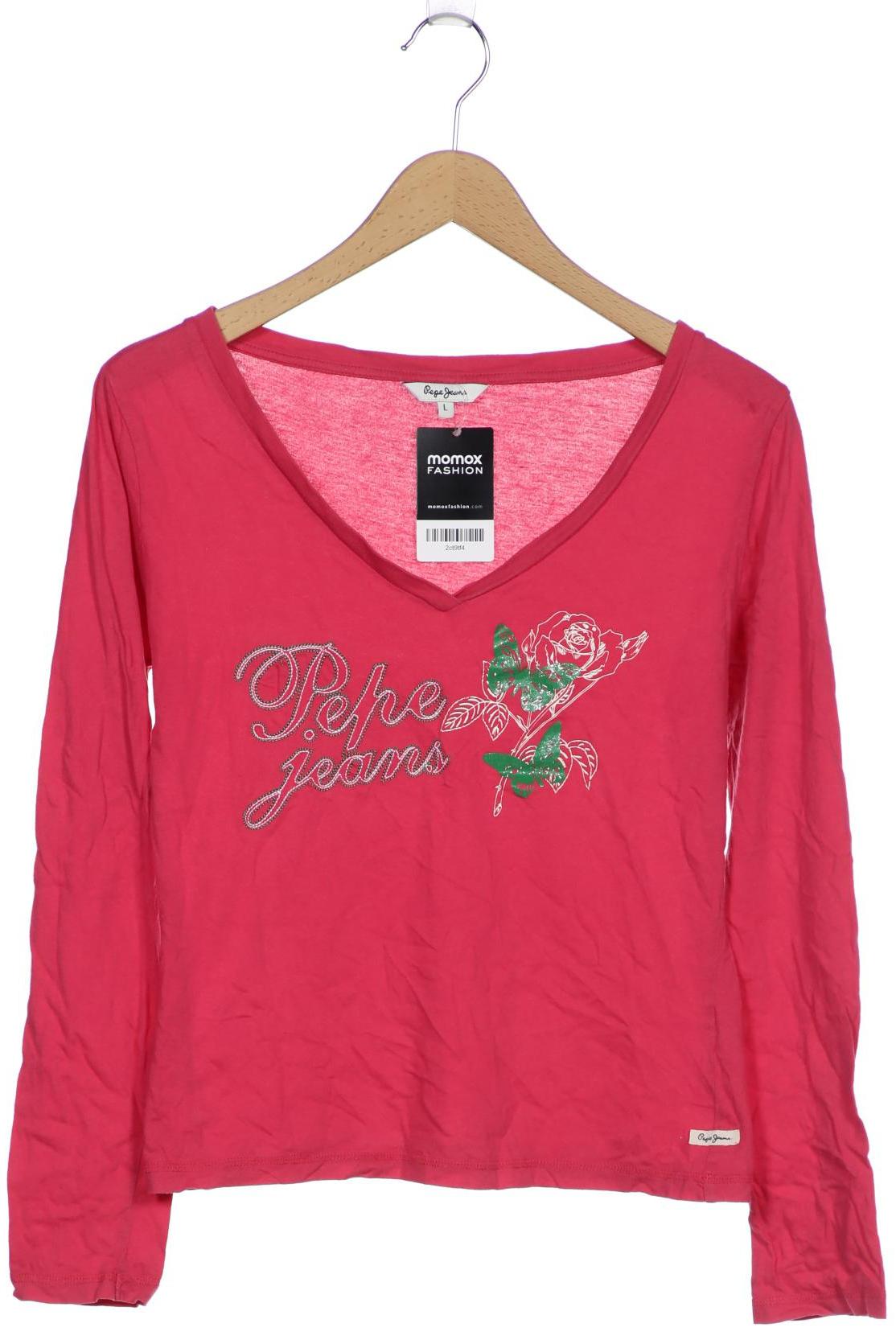 

Pepe Jeans Damen Langarmshirt, pink, Gr. 42