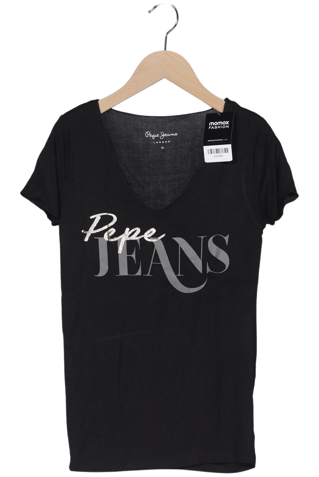 

Pepe Jeans Damen T-Shirt, schwarz, Gr. 34