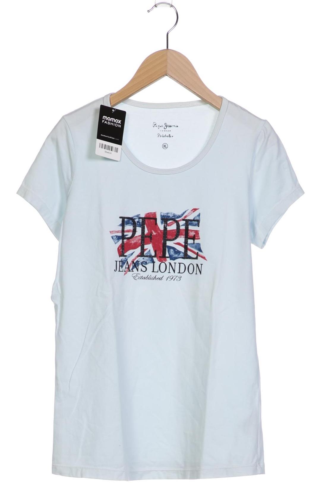 

Pepe Jeans Damen T-Shirt, hellblau, Gr. 44