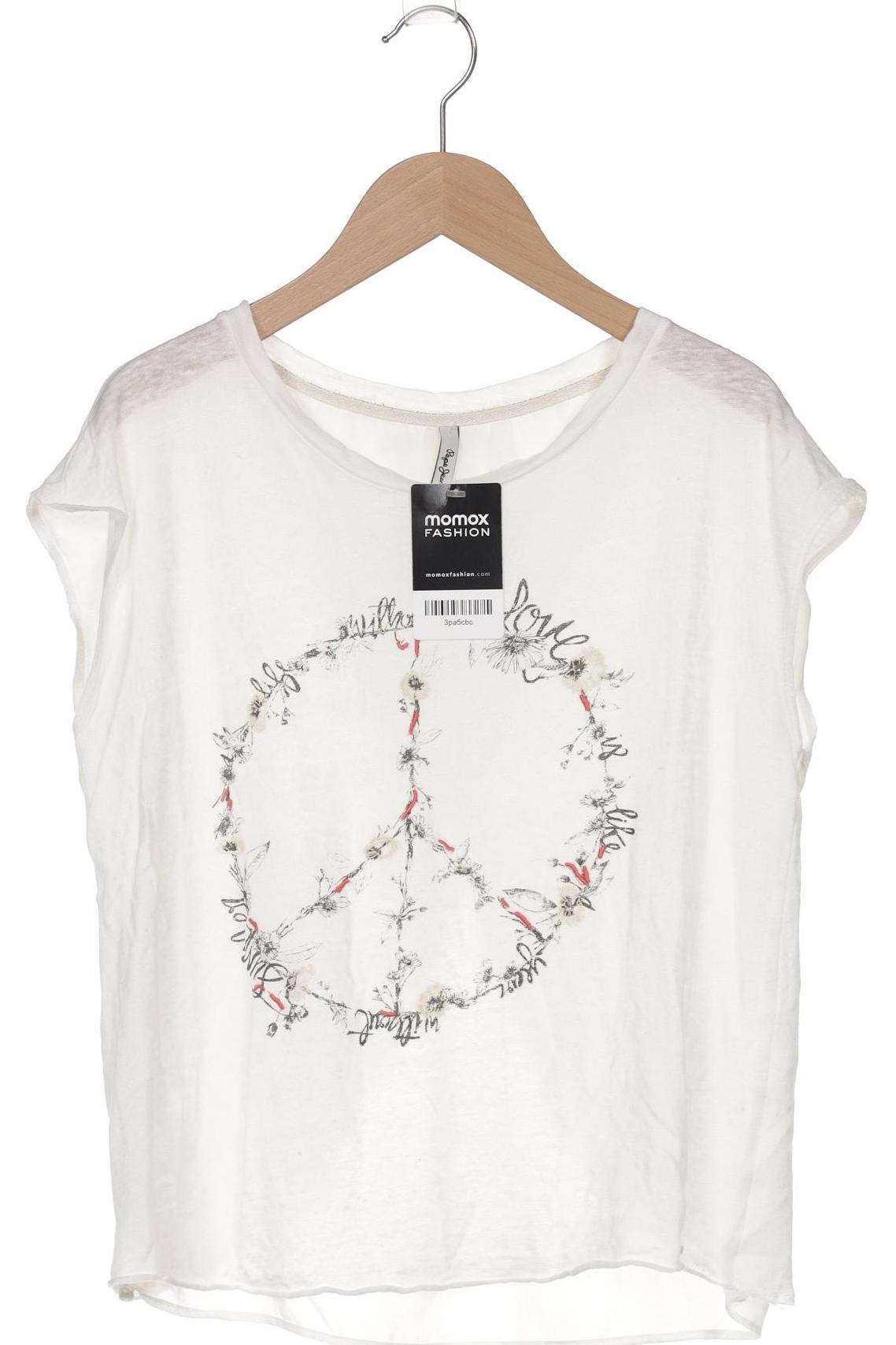 

Pepe Jeans Damen T-Shirt, cremeweiß, Gr. 34