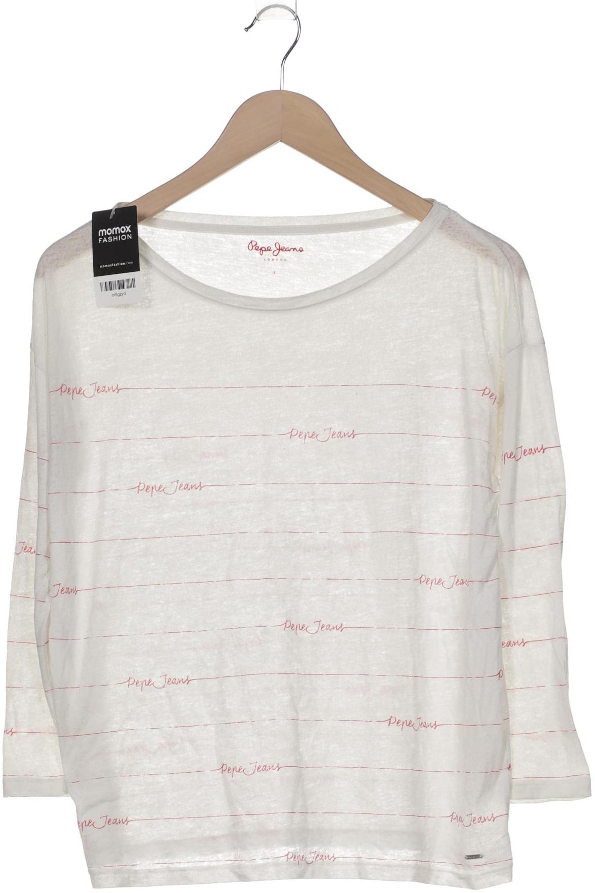 

Pepe Jeans Damen Langarmshirt, weiß, Gr. 36