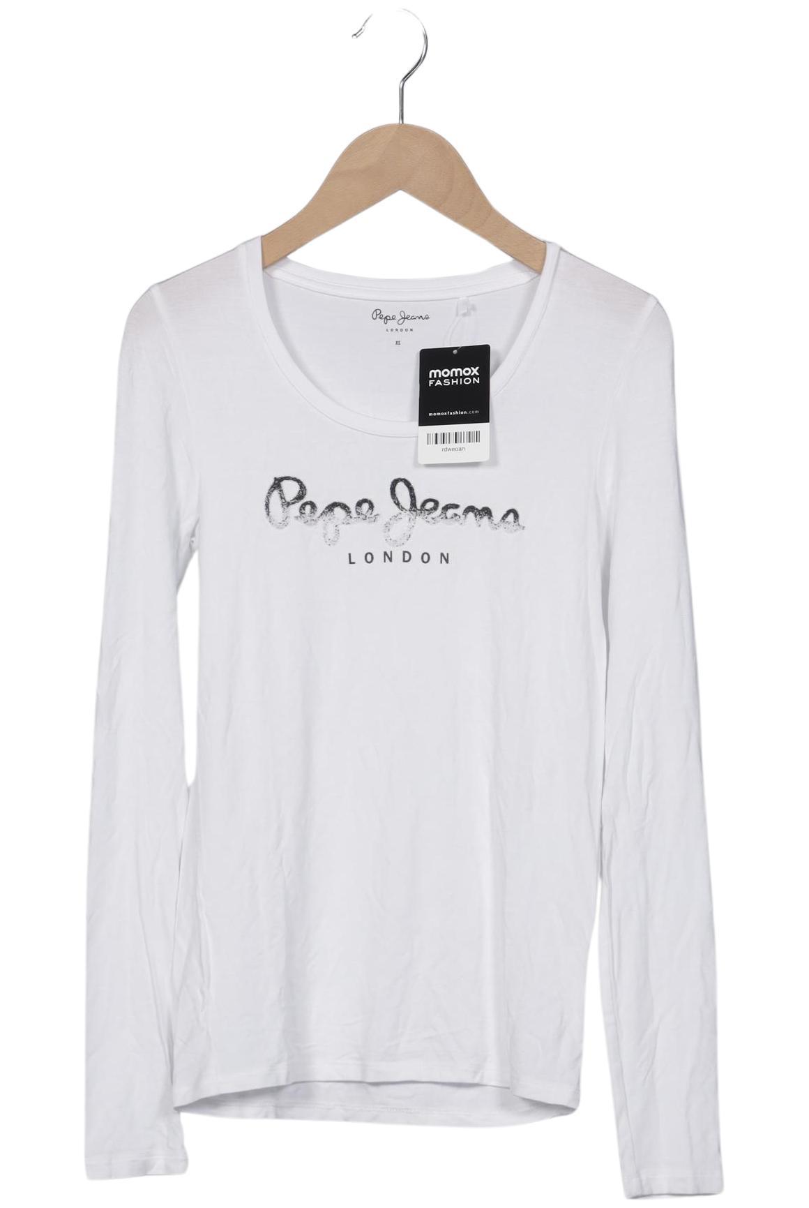 

Pepe Jeans Damen Langarmshirt, weiß, Gr. 34