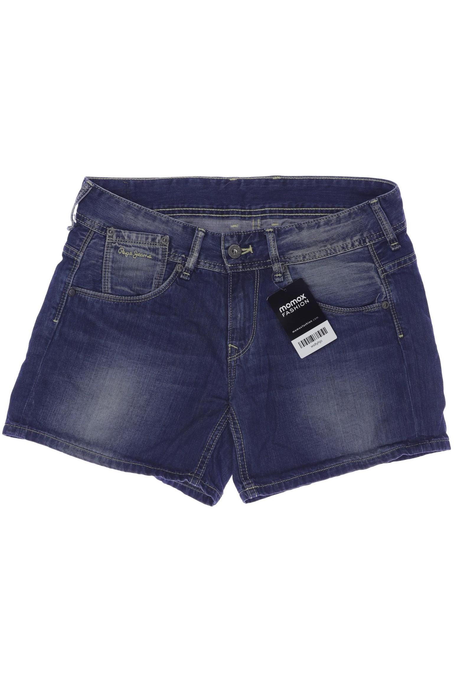 

Pepe Jeans Damen Shorts, blau, Gr. 28