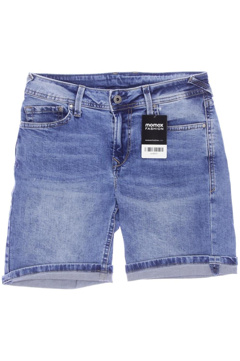 

Pepe Jeans Damen Shorts, blau, Gr. 28