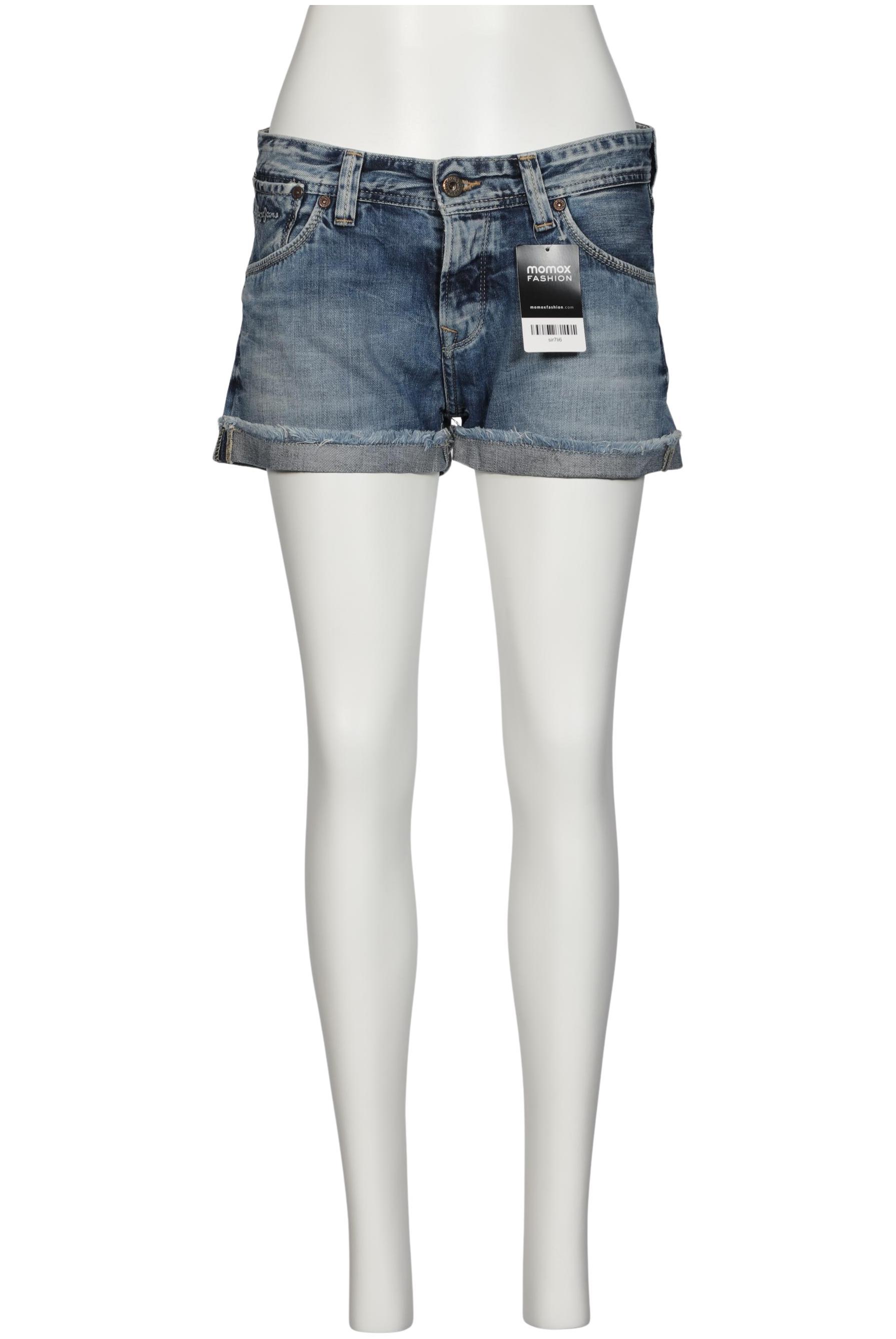 

Pepe Jeans Damen Shorts, blau, Gr. 26