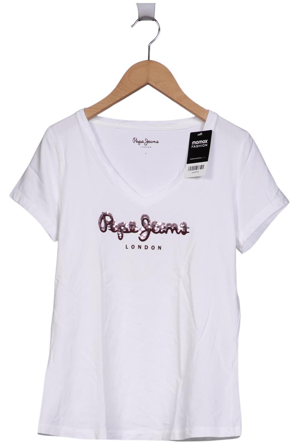 

Pepe Jeans Damen T-Shirt, weiß, Gr. 42
