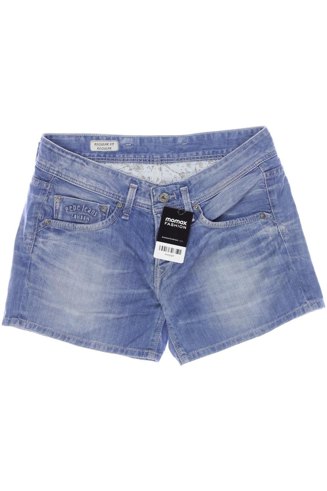 

Pepe Jeans Damen Shorts, blau, Gr. 27