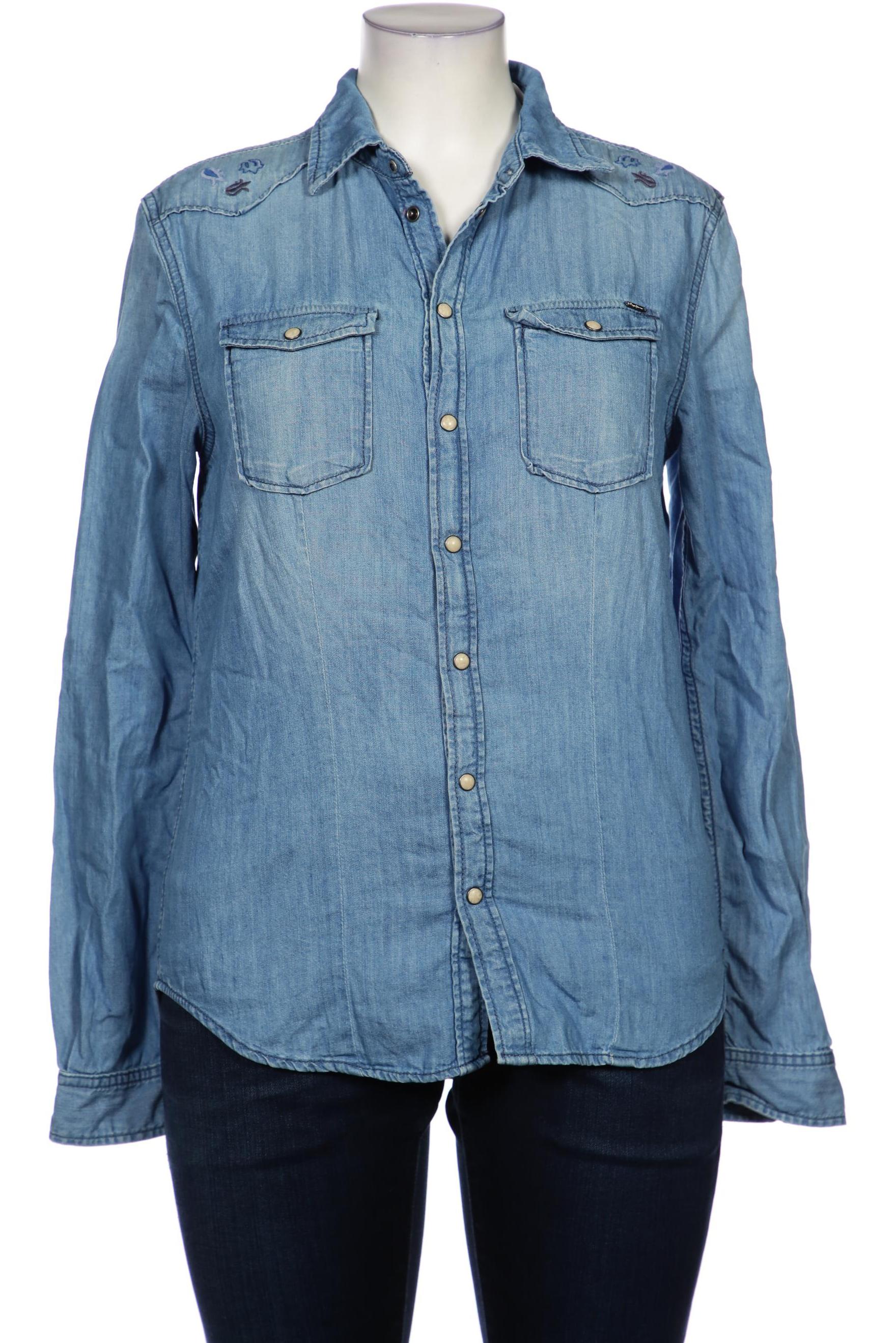 

Pepe Jeans Damen Bluse, blau, Gr. 44