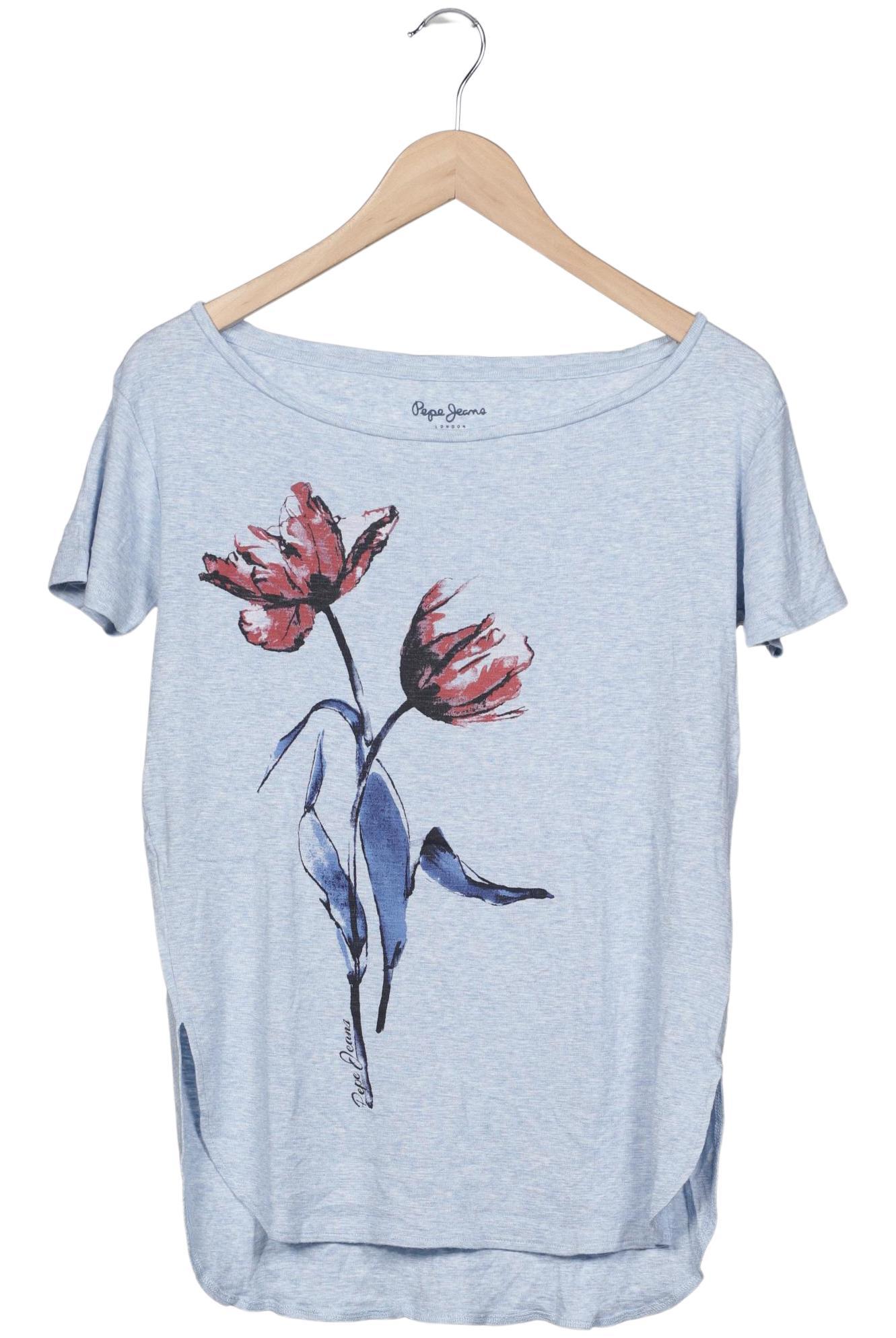 

Pepe Jeans Damen T-Shirt, hellblau, Gr. 34