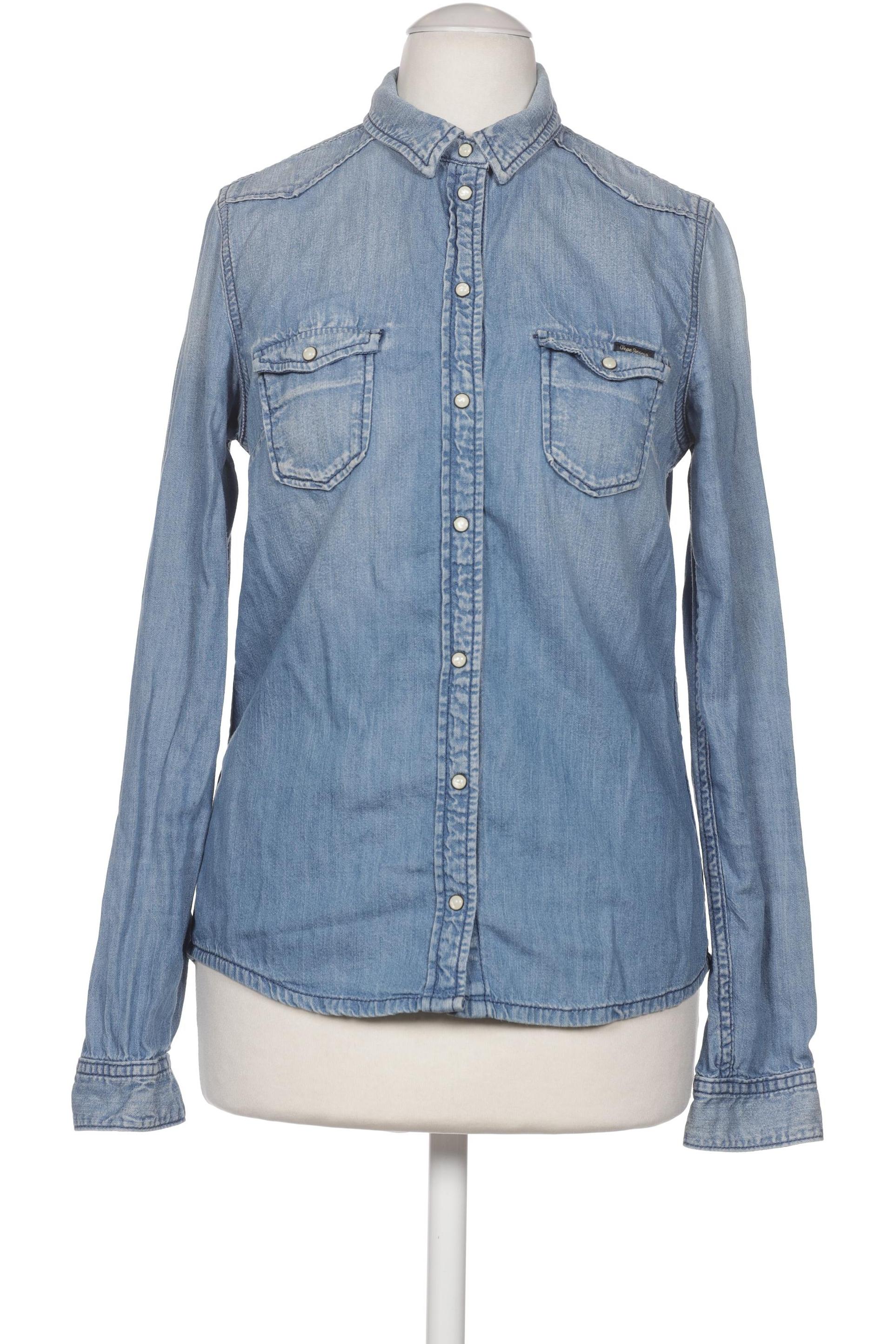 

Pepe Jeans Damen Bluse, blau, Gr. 36