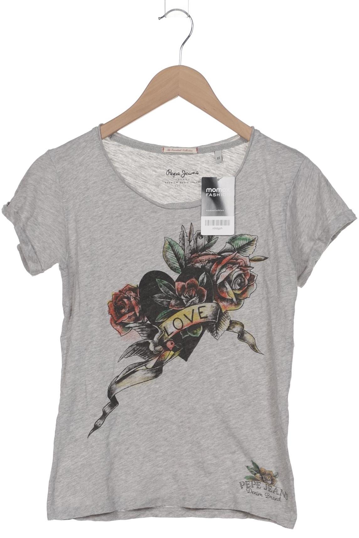

Pepe Jeans Damen T-Shirt, grau, Gr. 34