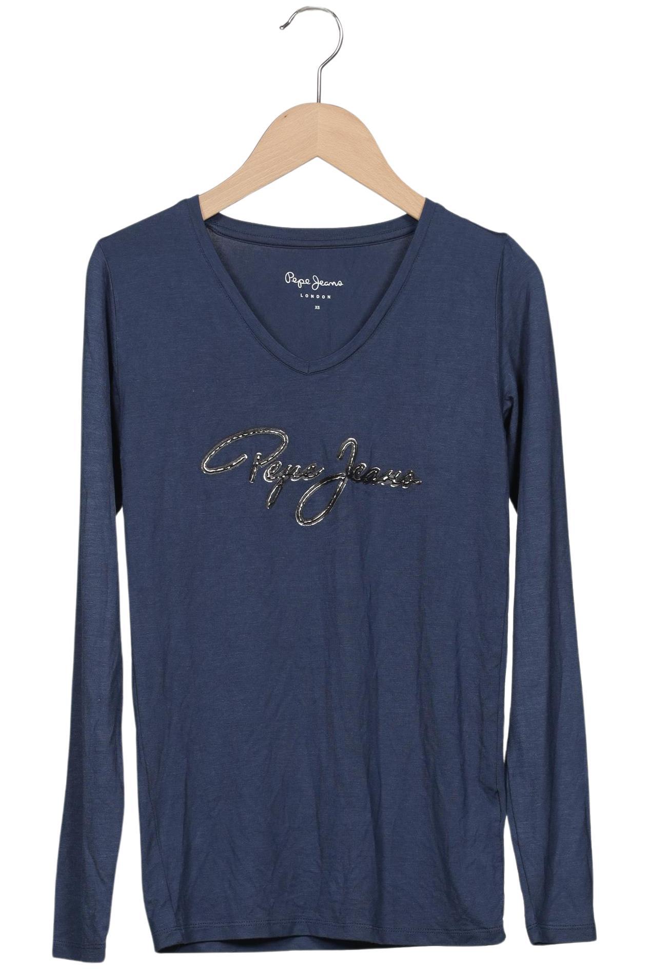 

Pepe Jeans Damen Langarmshirt, marineblau, Gr. 34