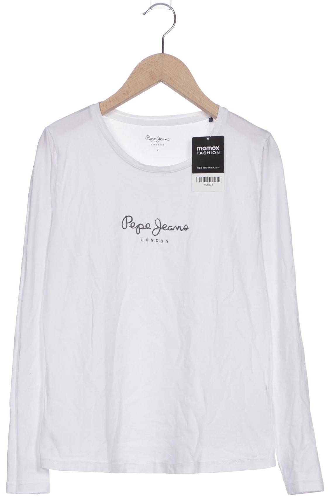 

Pepe Jeans Damen Langarmshirt, weiß, Gr. 42