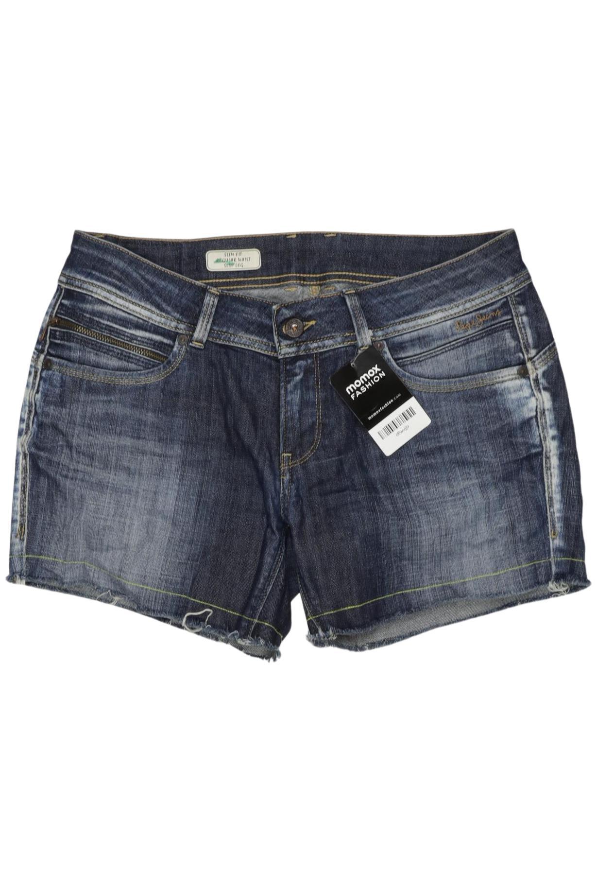 

Pepe Jeans Damen Shorts, blau, Gr. 30