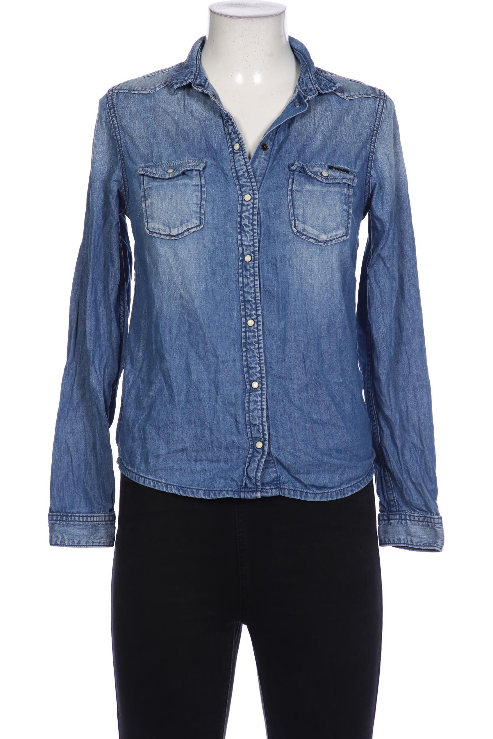 

Pepe Jeans Damen Bluse, blau, Gr. 38
