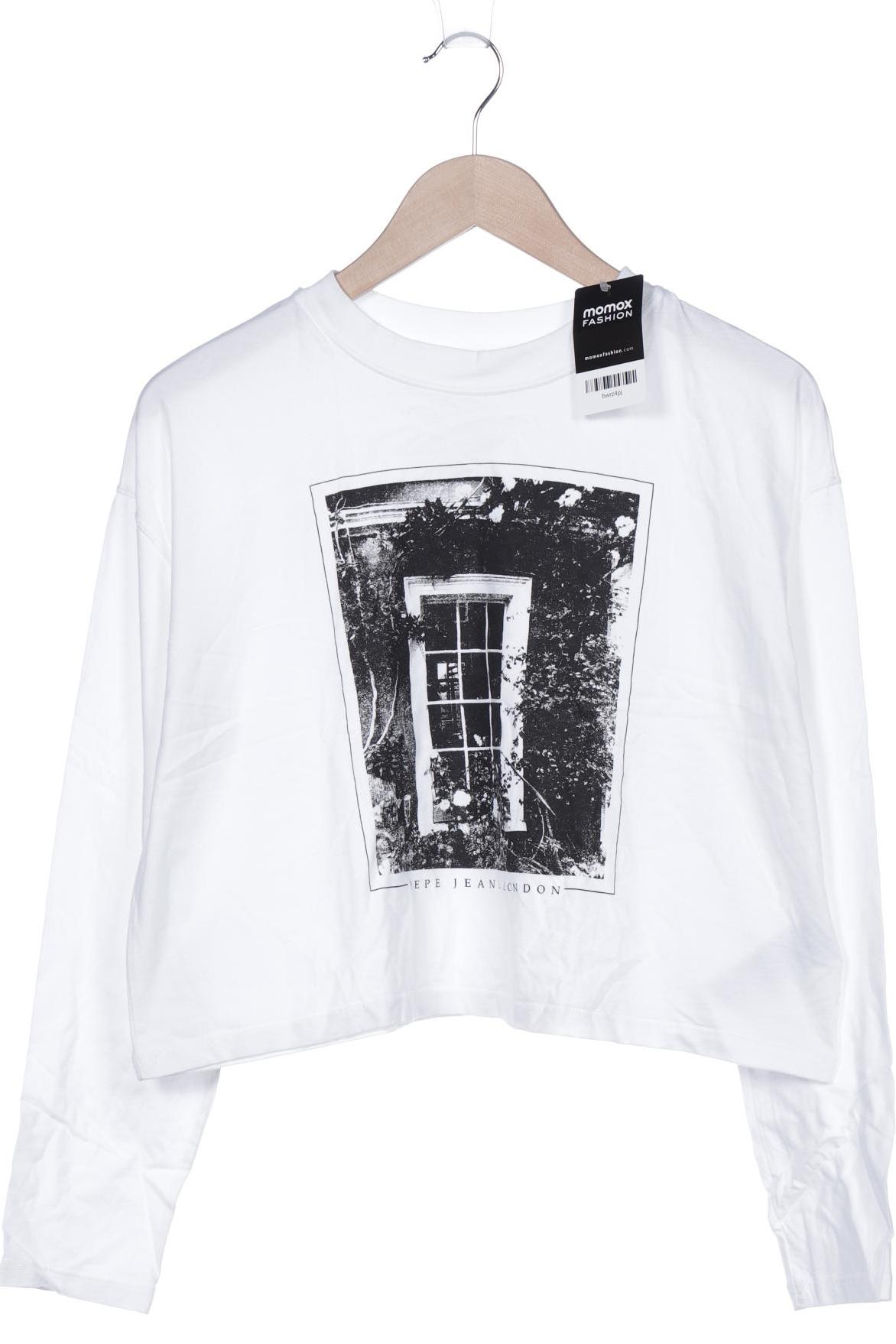 

Pepe Jeans Damen Langarmshirt, weiß, Gr. 38