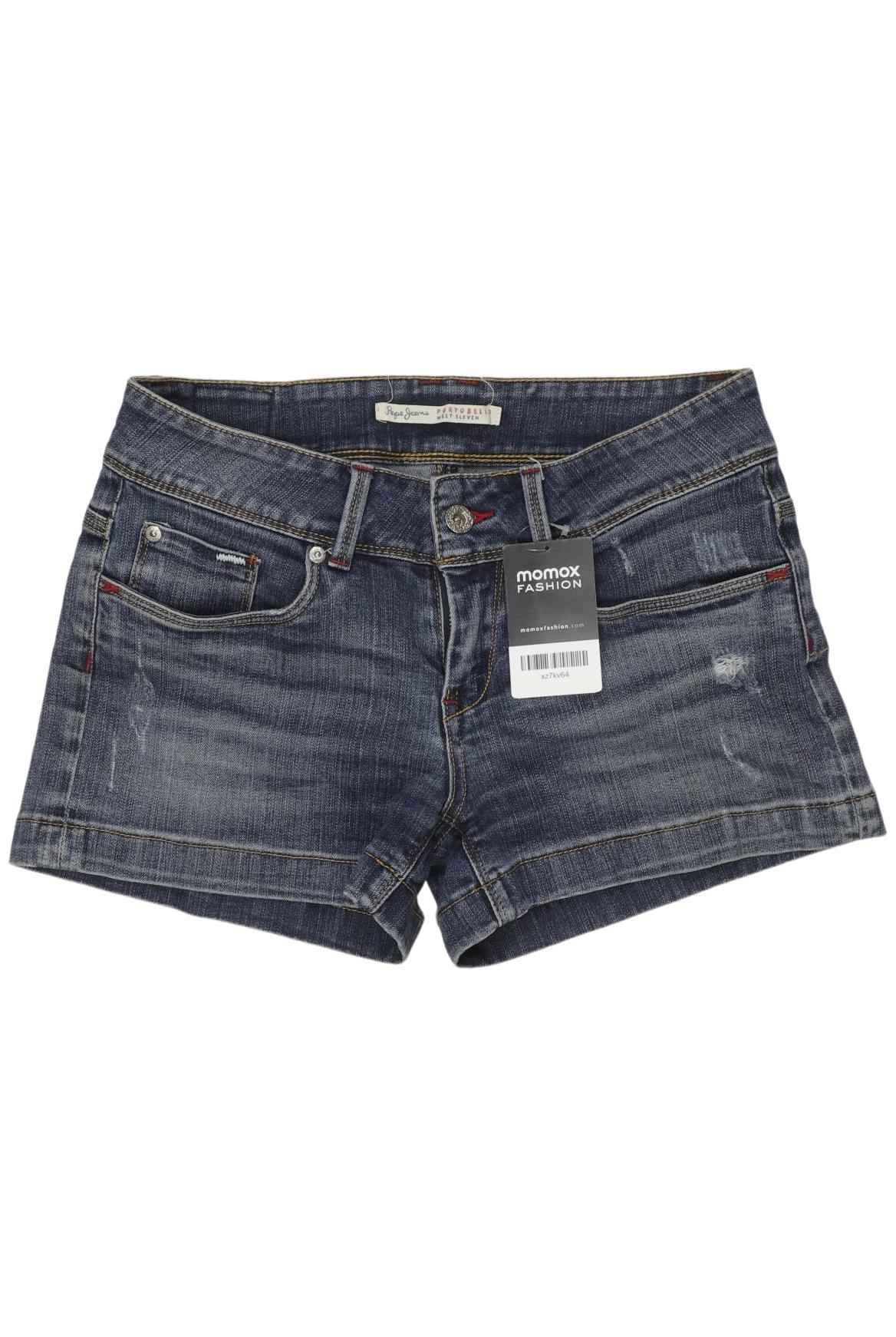 

Pepe Jeans Damen Shorts, blau, Gr. 28