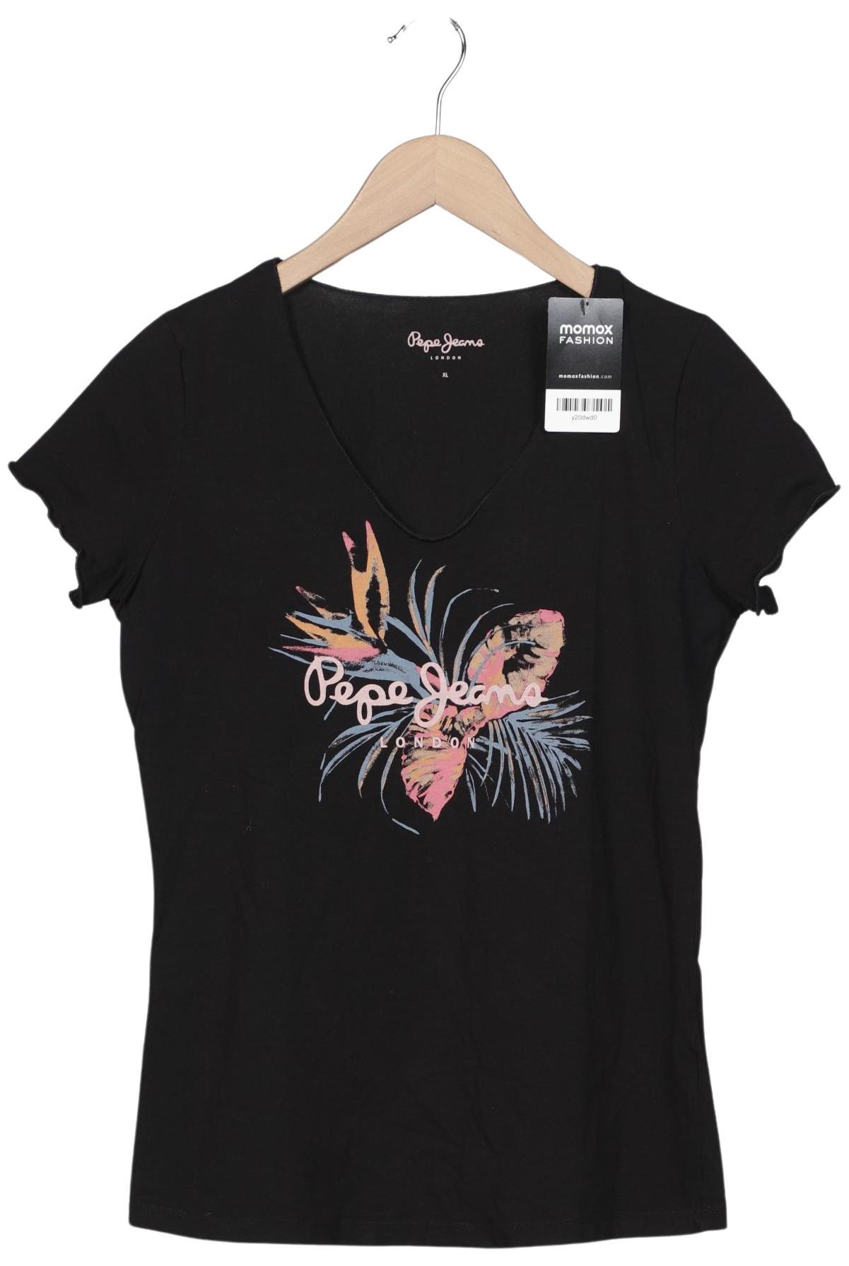 

Pepe Jeans Damen T-Shirt, schwarz, Gr. 44