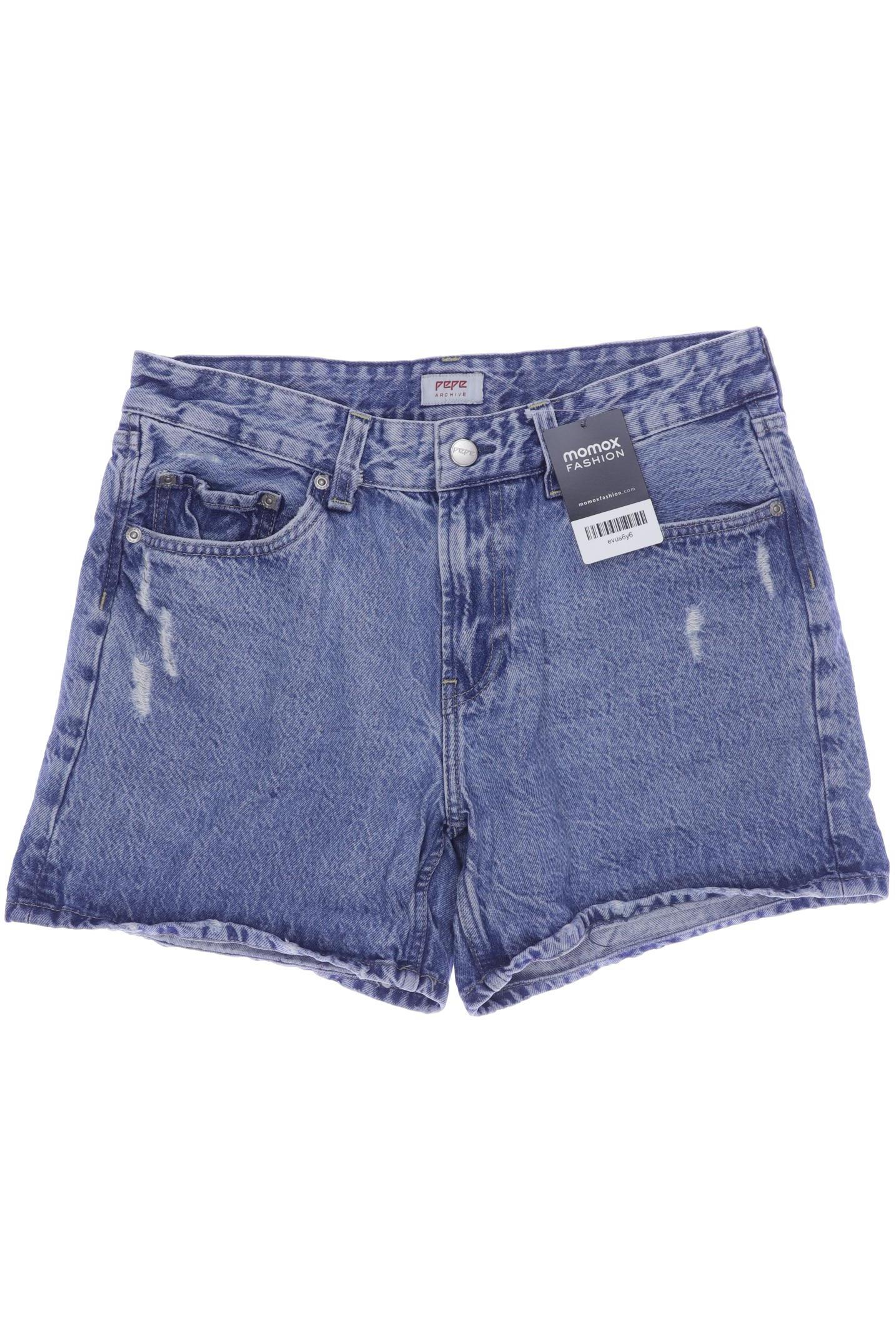 

Pepe Jeans Damen Shorts, blau, Gr. 29