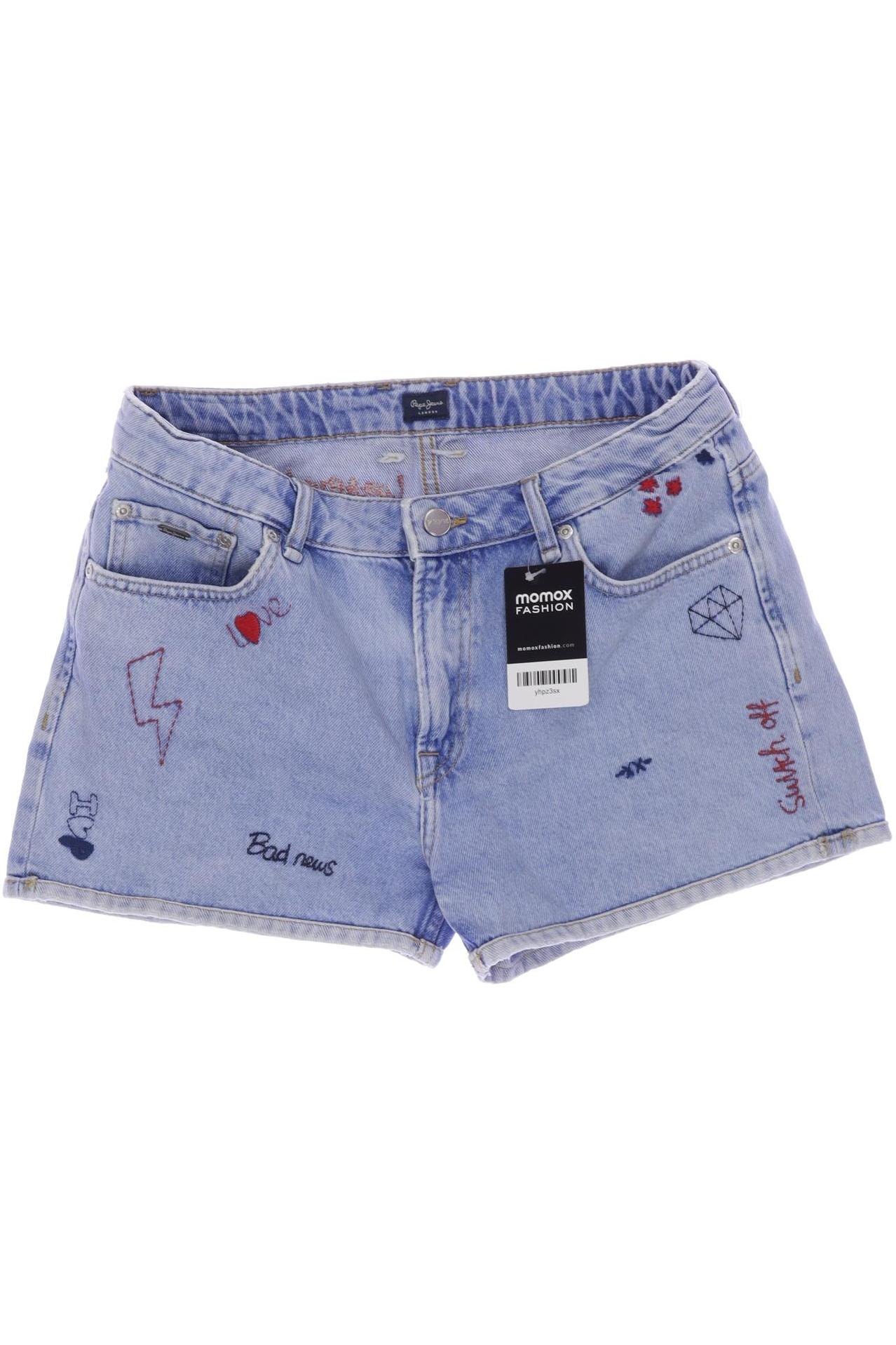 

Pepe Jeans Damen Shorts, blau, Gr. 26