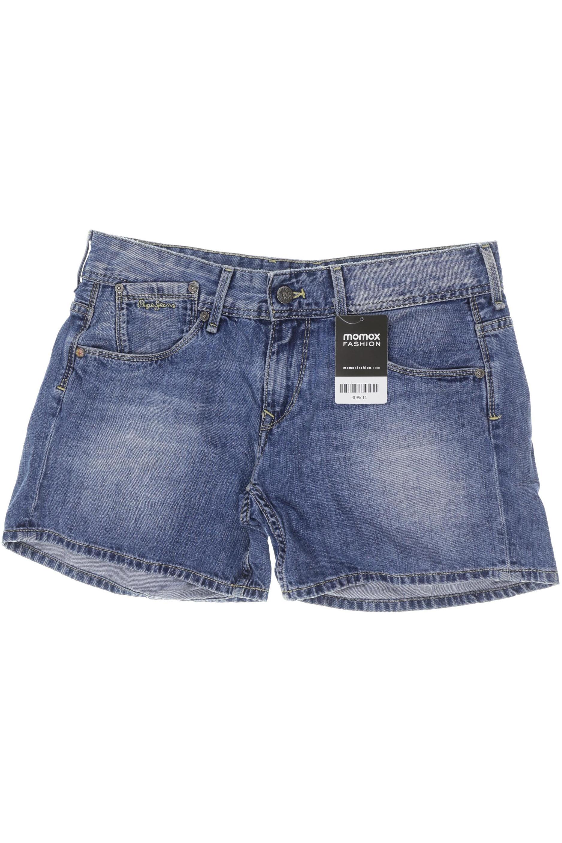 

Pepe Jeans Damen Shorts, blau, Gr. 28