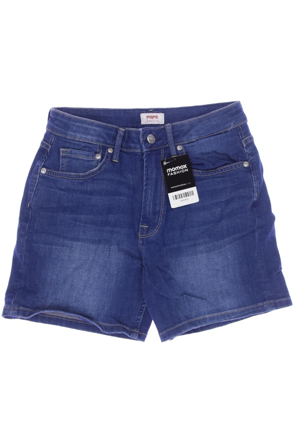 

Pepe Jeans Damen Shorts, blau, Gr. 27