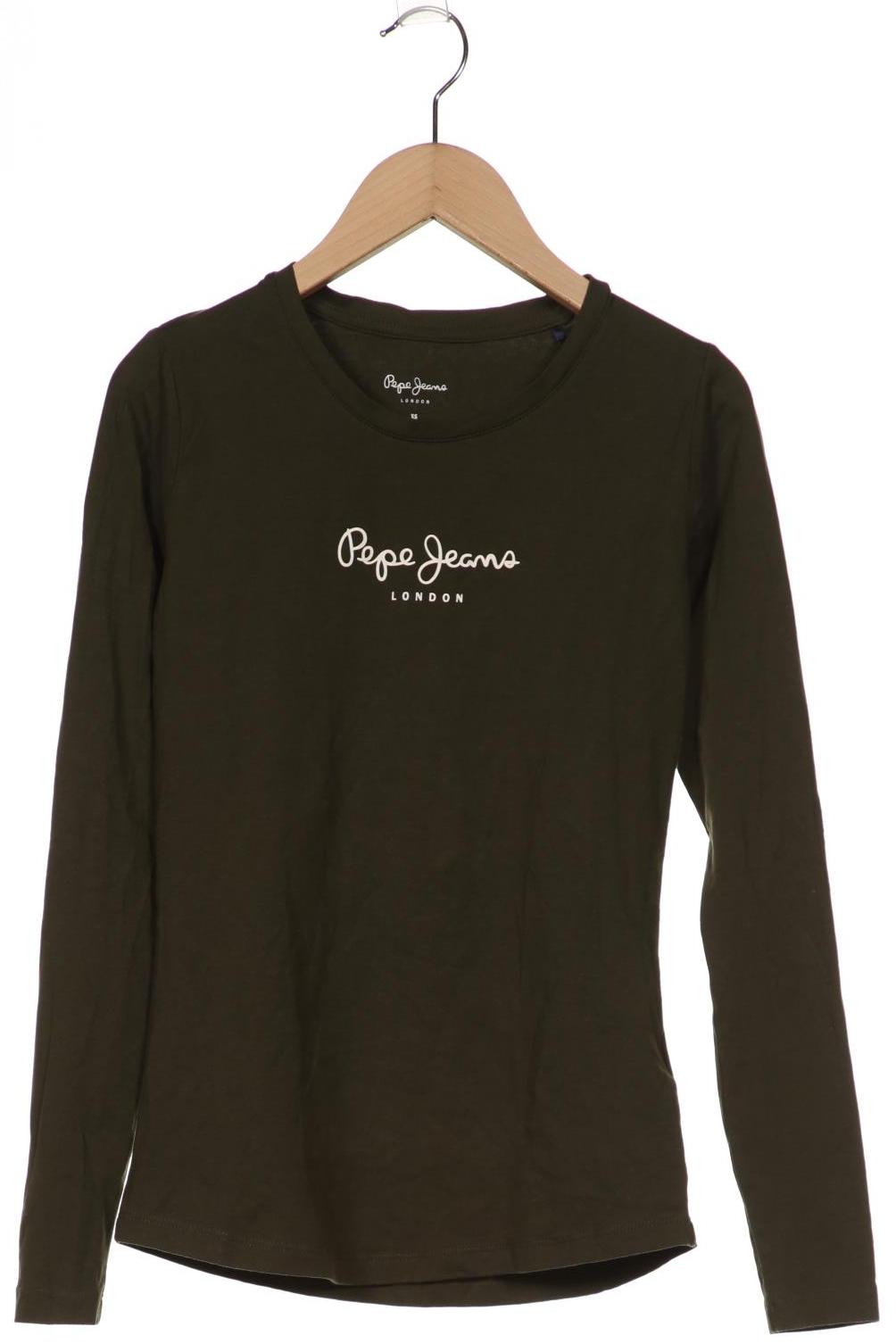 

Pepe Jeans Damen Langarmshirt, grün, Gr. 34