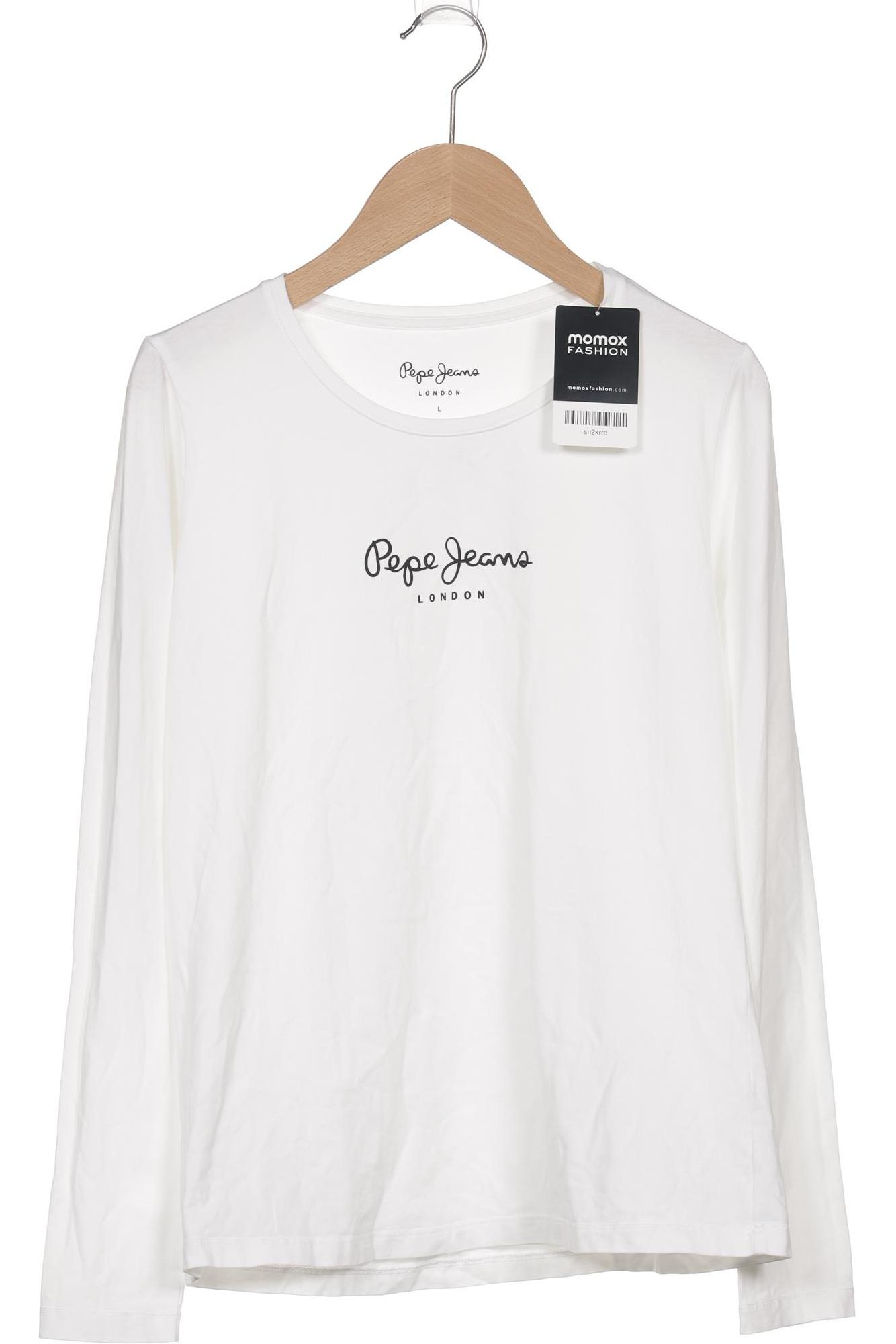 

Pepe Jeans Damen Langarmshirt, weiß, Gr. 42