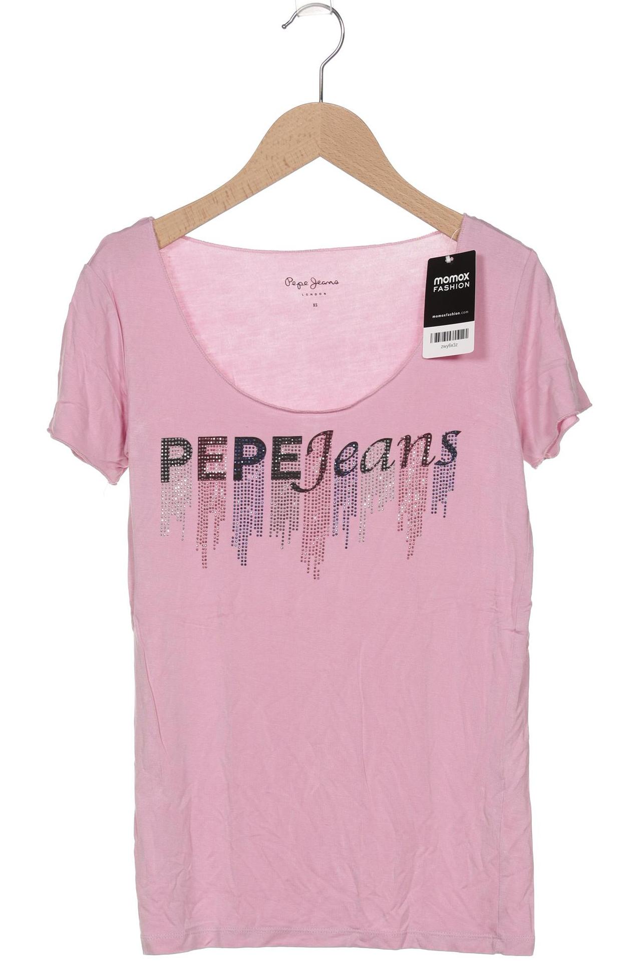 

Pepe Jeans Damen T-Shirt, pink, Gr. 34