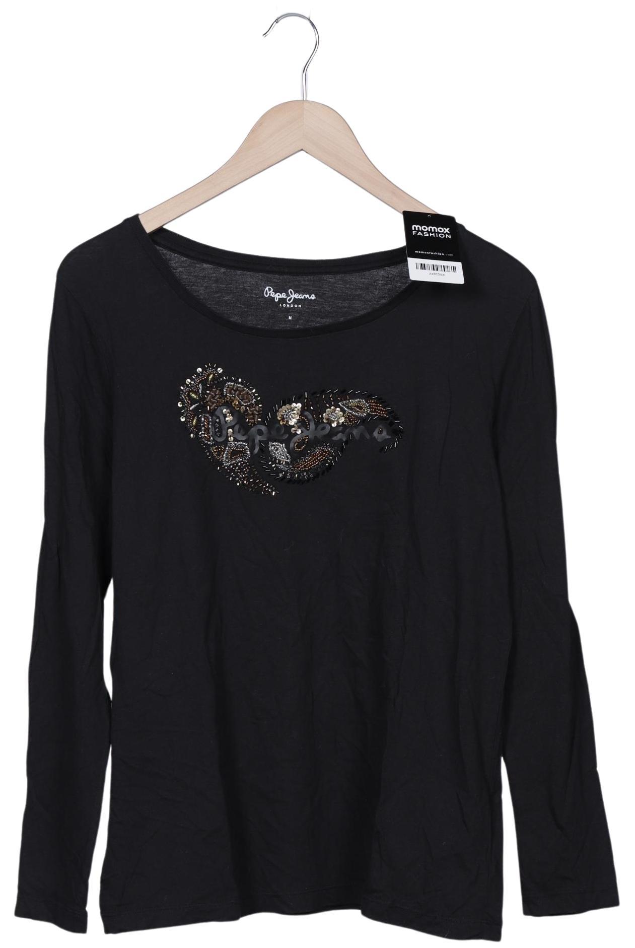 

Pepe Jeans Damen Langarmshirt, schwarz, Gr. 38