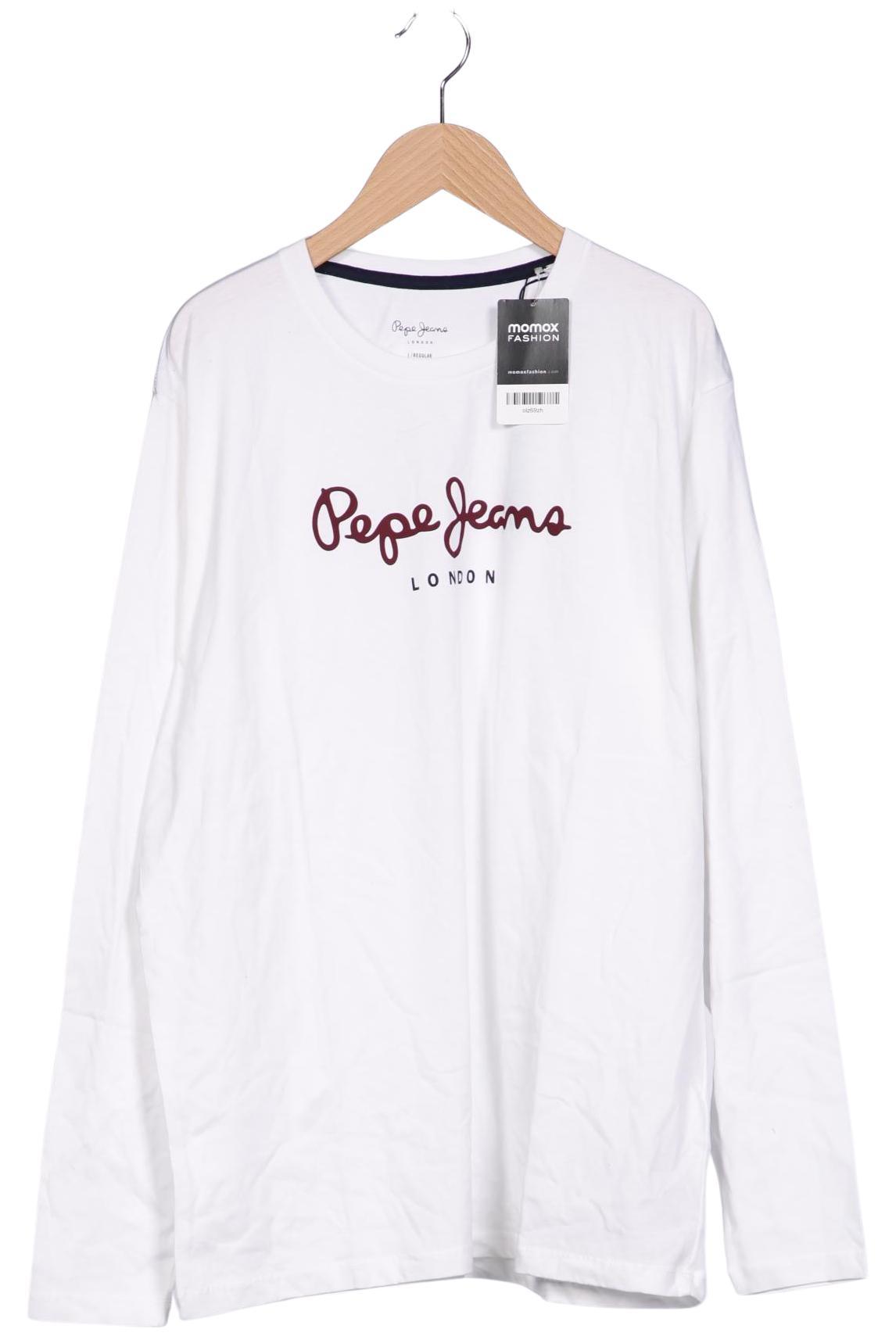 

Pepe Jeans Herren Langarmshirt, weiß, Gr. 52