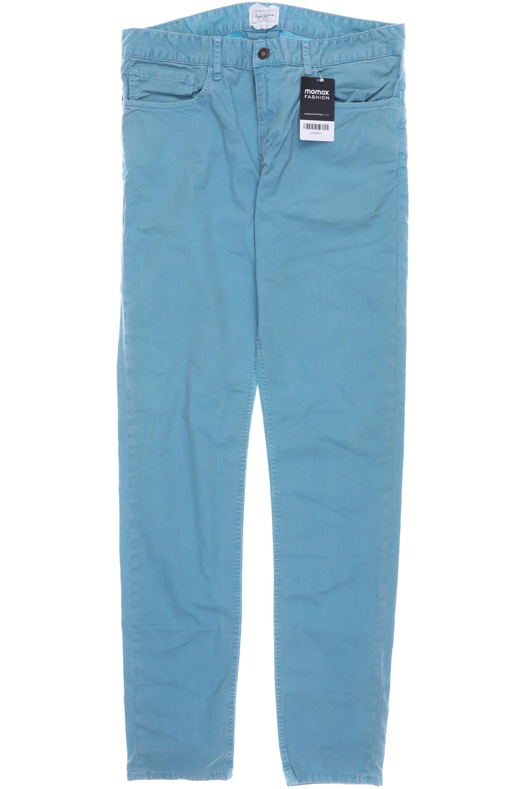 

Pepe Jeans Herren Stoffhose, türkis, Gr. 32