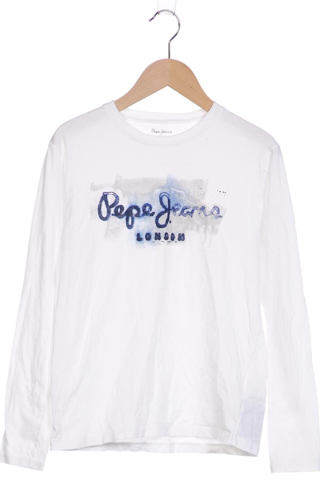 

Pepe Jeans Herren Langarmshirt, weiß, Gr. 164