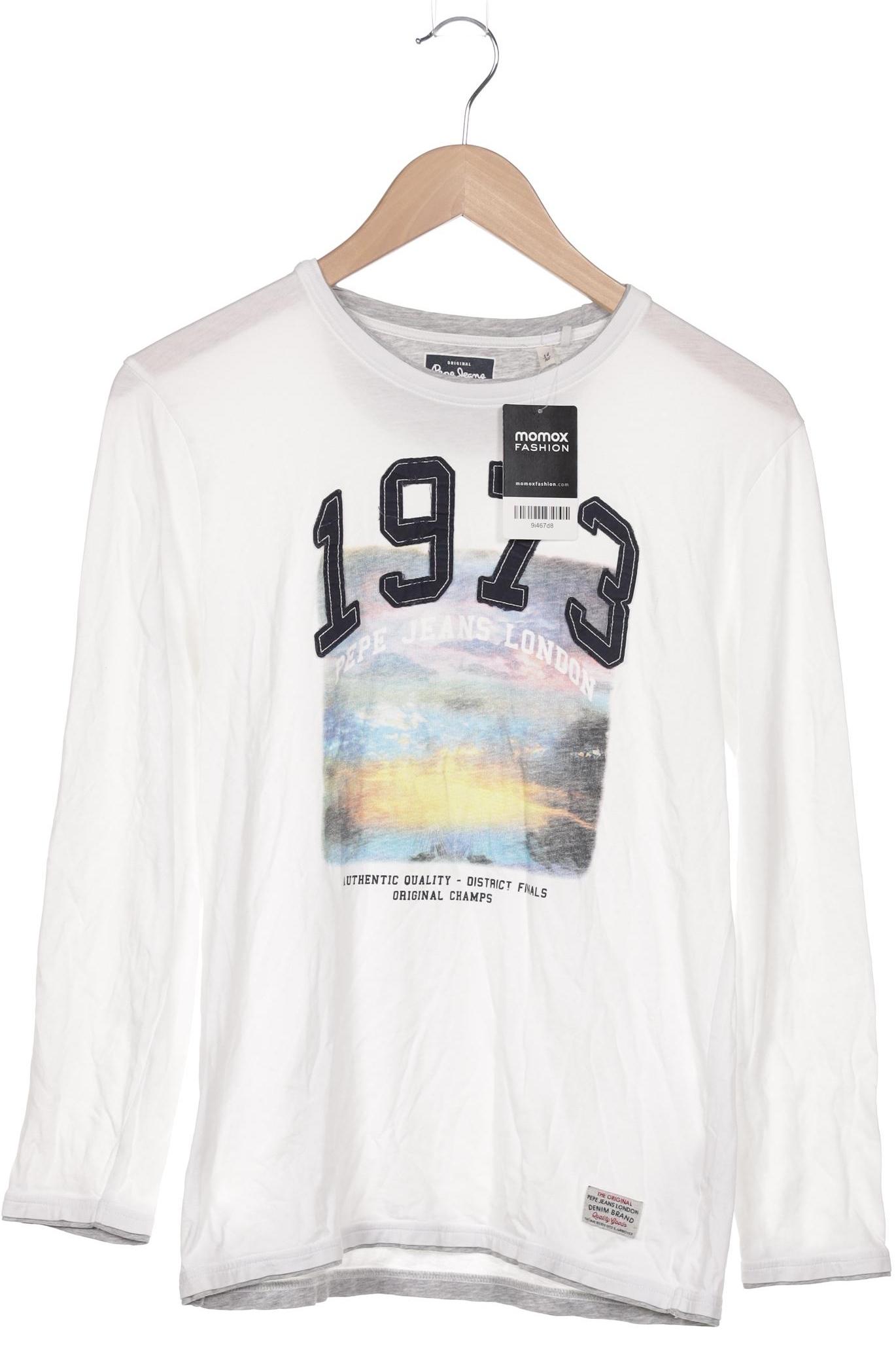 

Pepe Jeans Herren Langarmshirt, weiß, Gr. 14