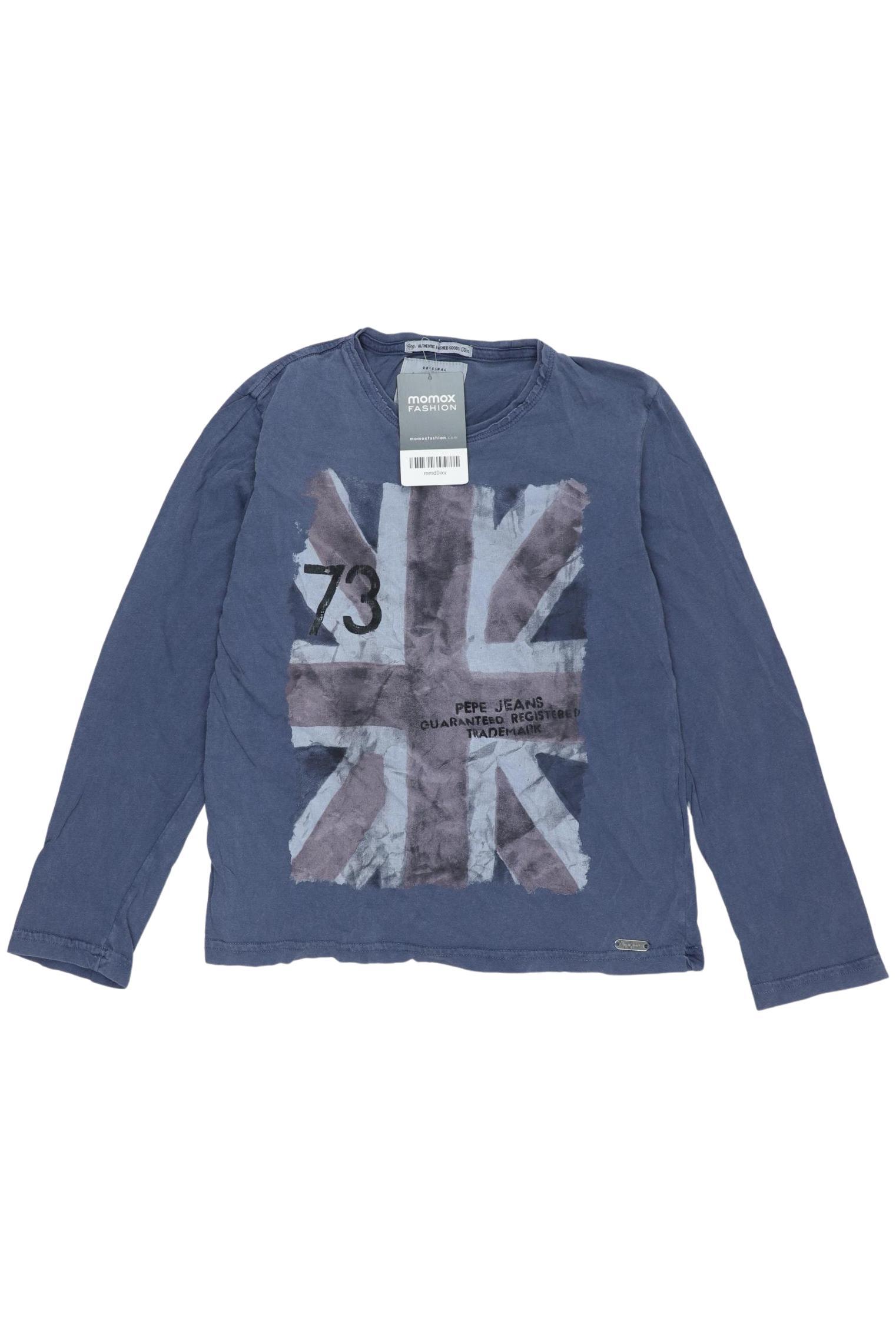 

Pepe Jeans Herren Langarmshirt, blau, Gr. 140