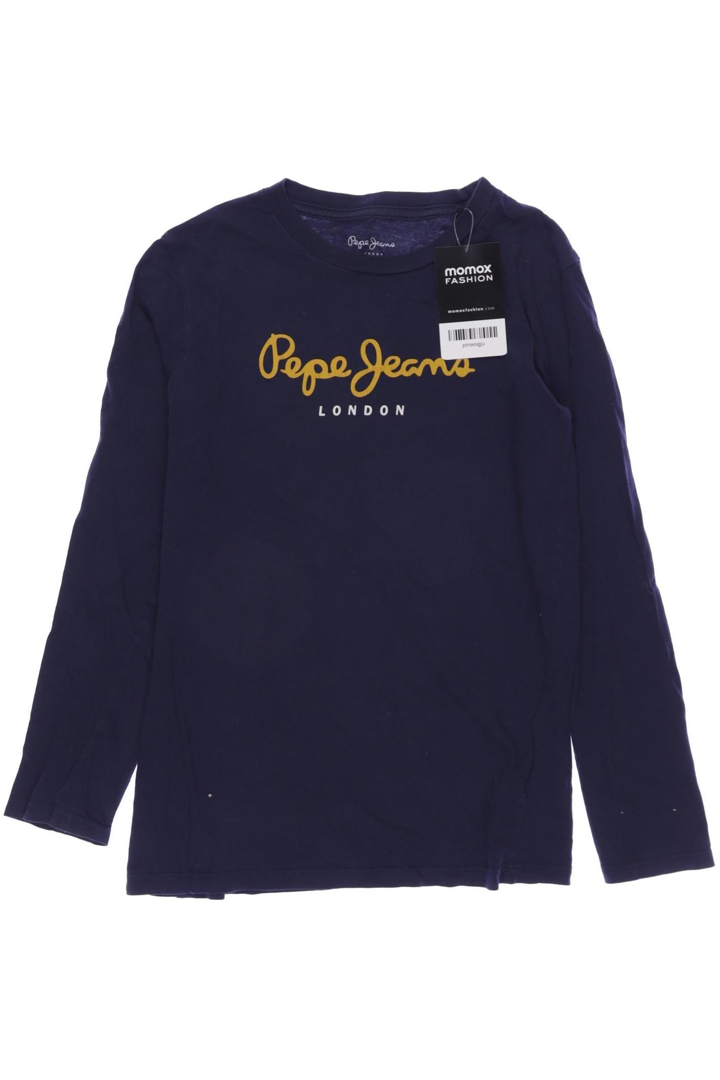 

Pepe Jeans Herren Langarmshirt, marineblau, Gr. 140