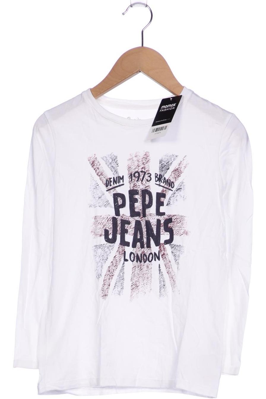 

Pepe Jeans Herren Langarmshirt, weiß, Gr. 140